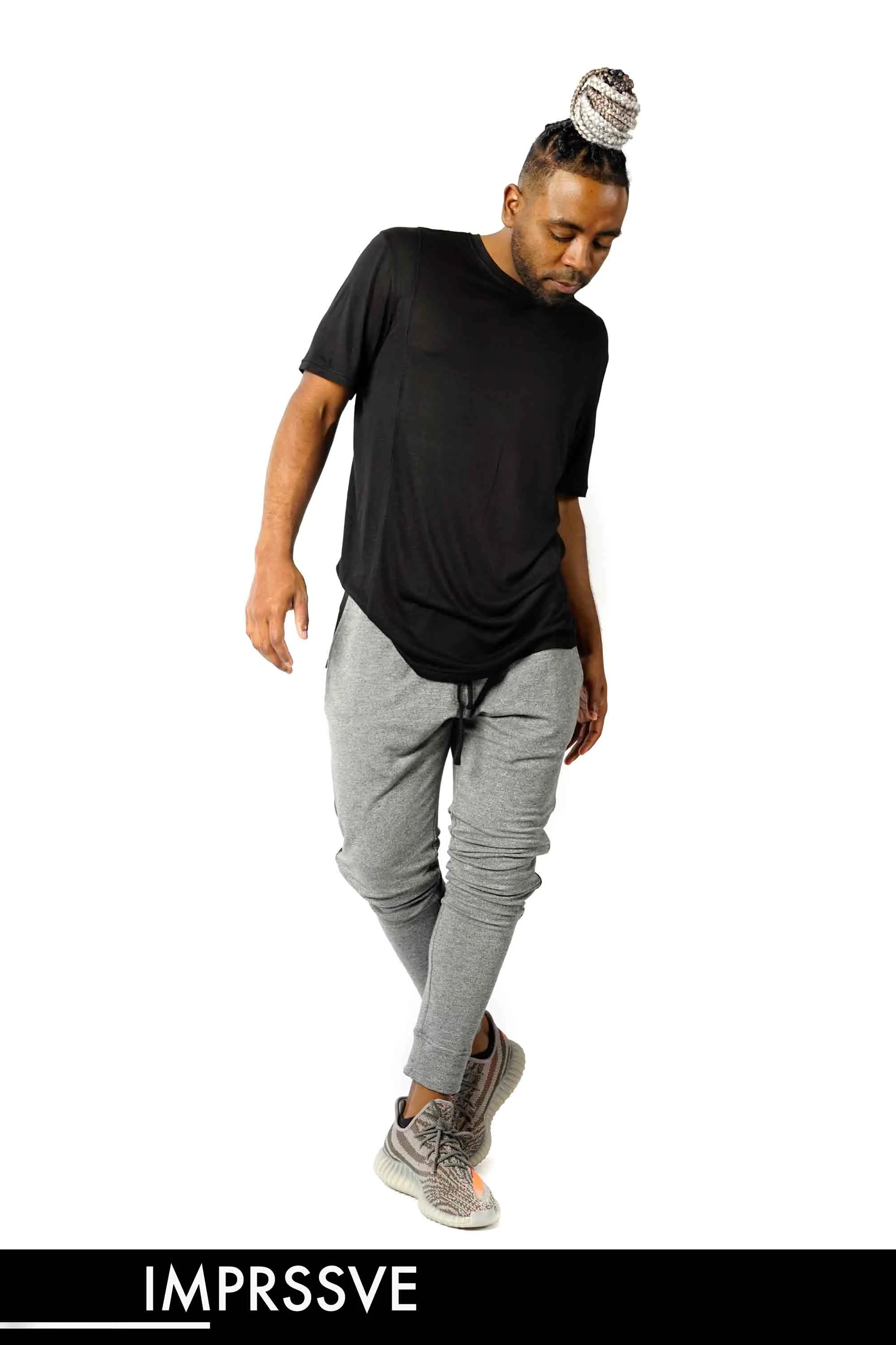 ESSENTIAL SLUB BLACK TEE