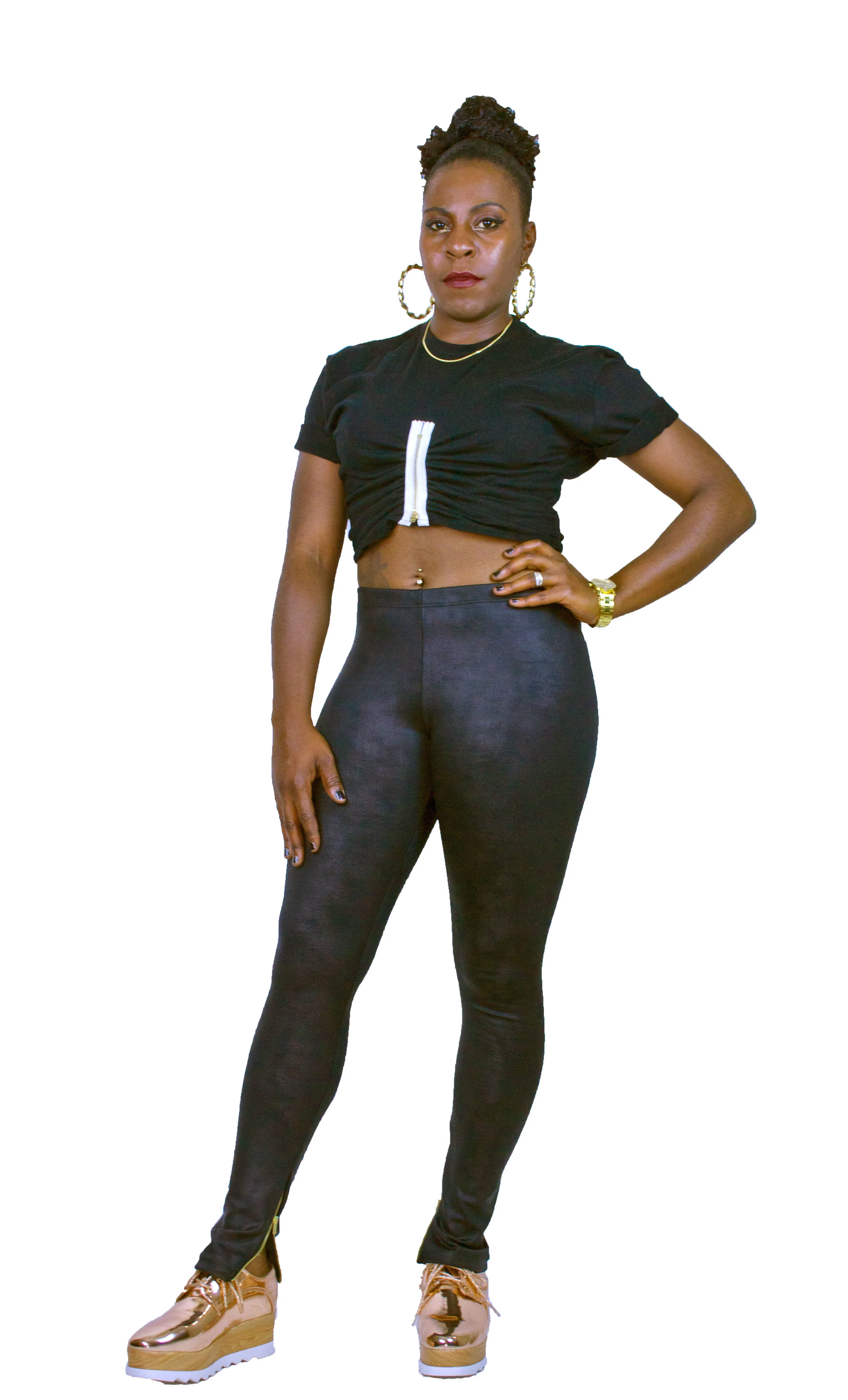 Essential Bliss Zipper Crop