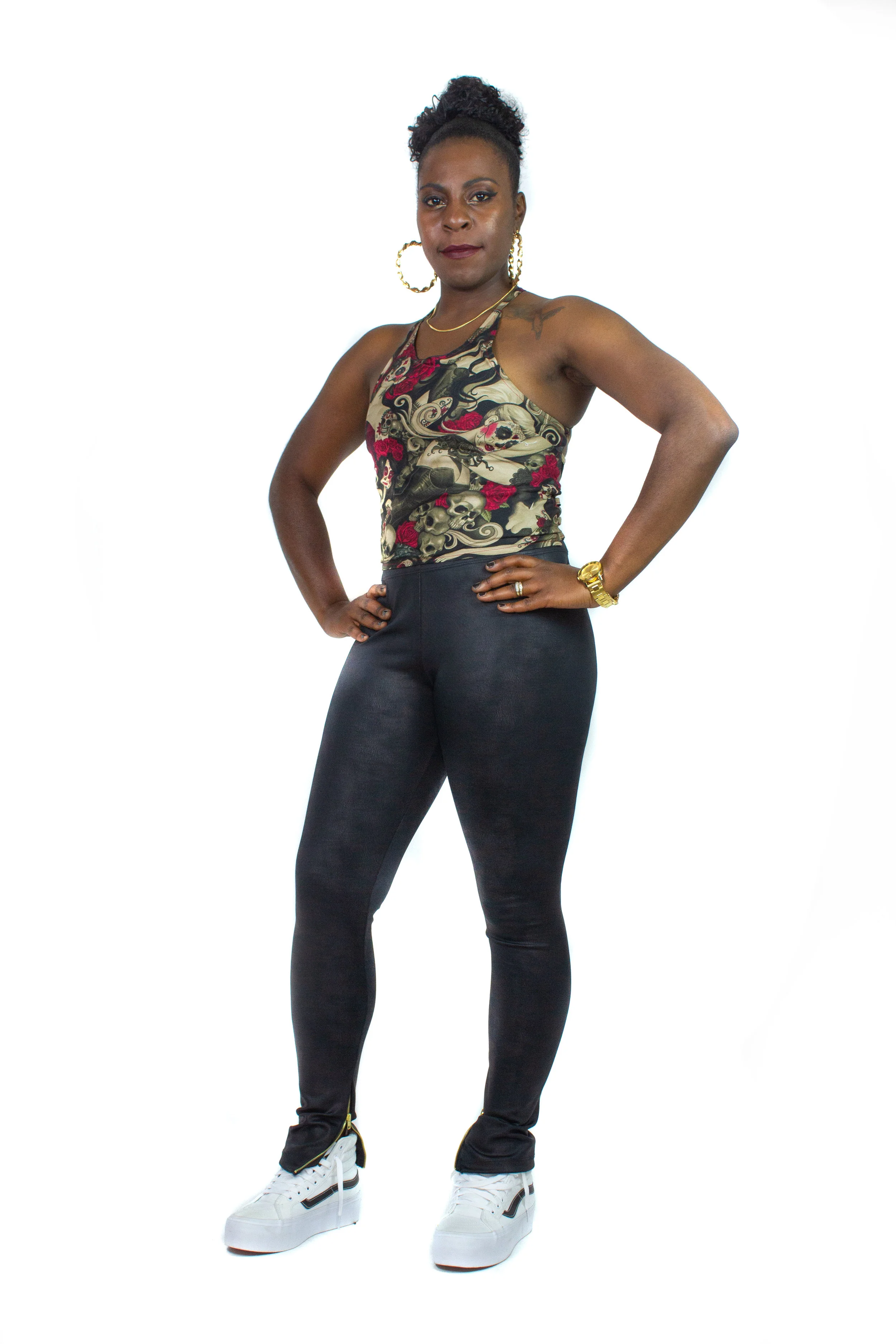 Dia de los Muertos Halter Cross Back 