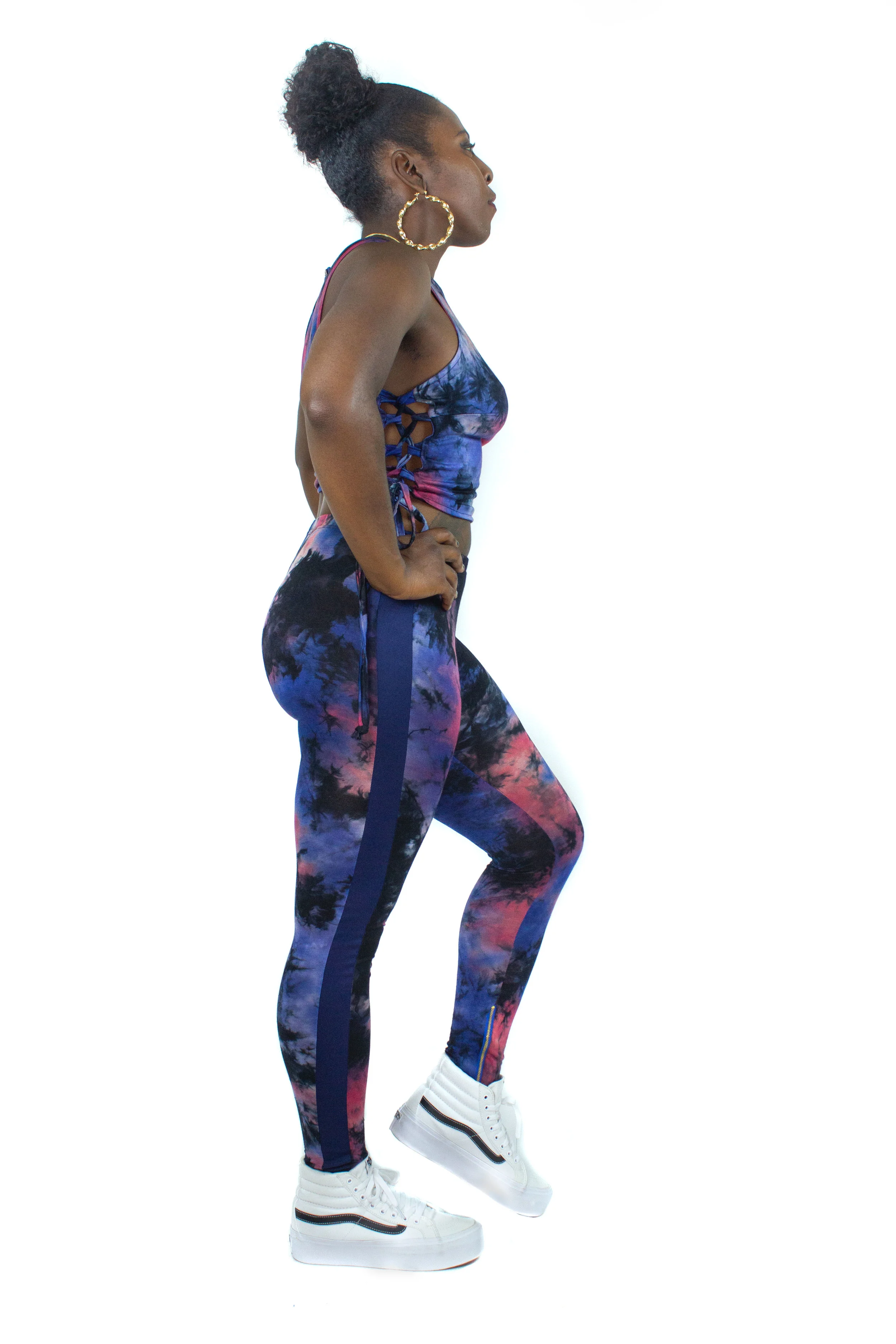 Eye Candy Tie Dye Track Leggings