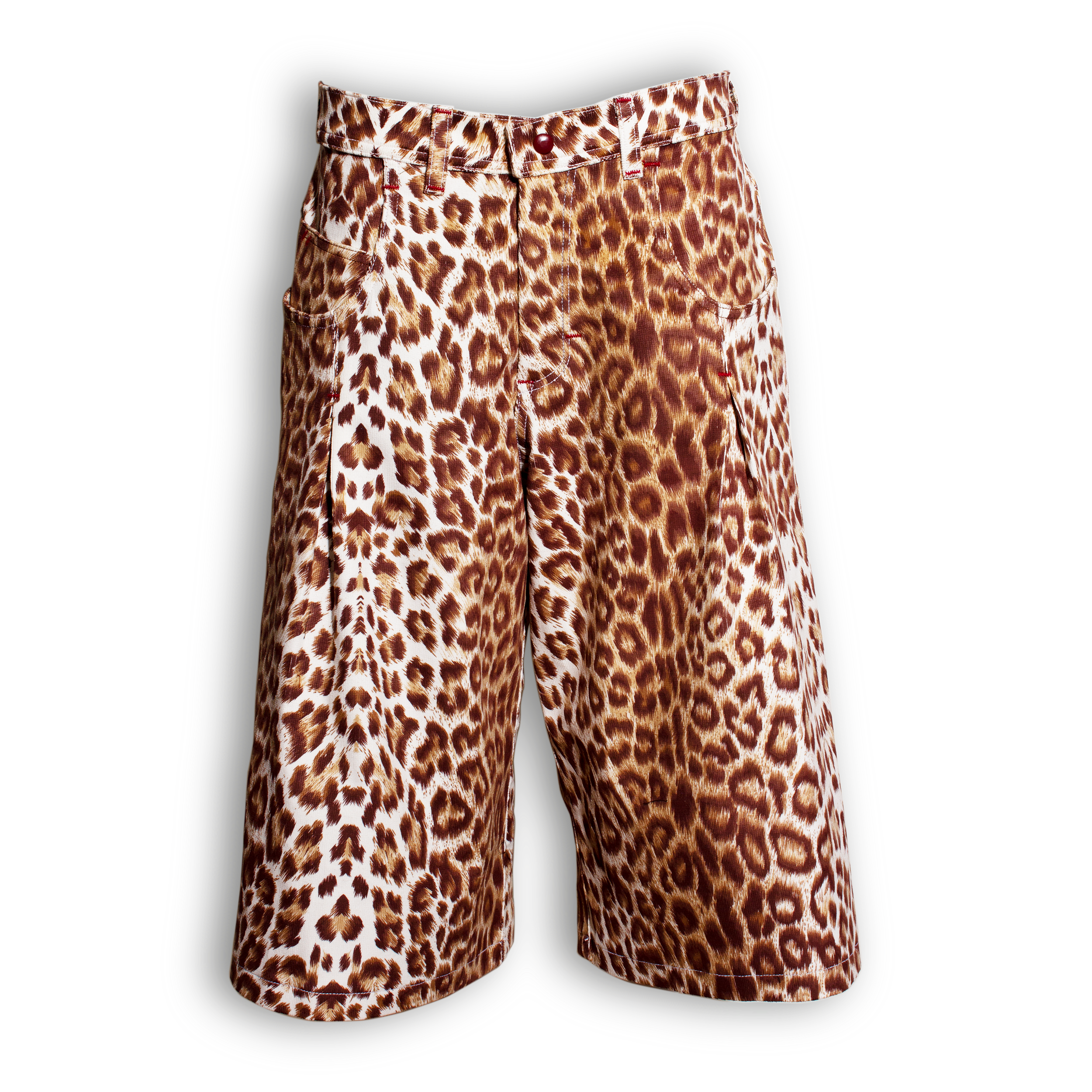 Corduroy Cheetah Oversized Shorts