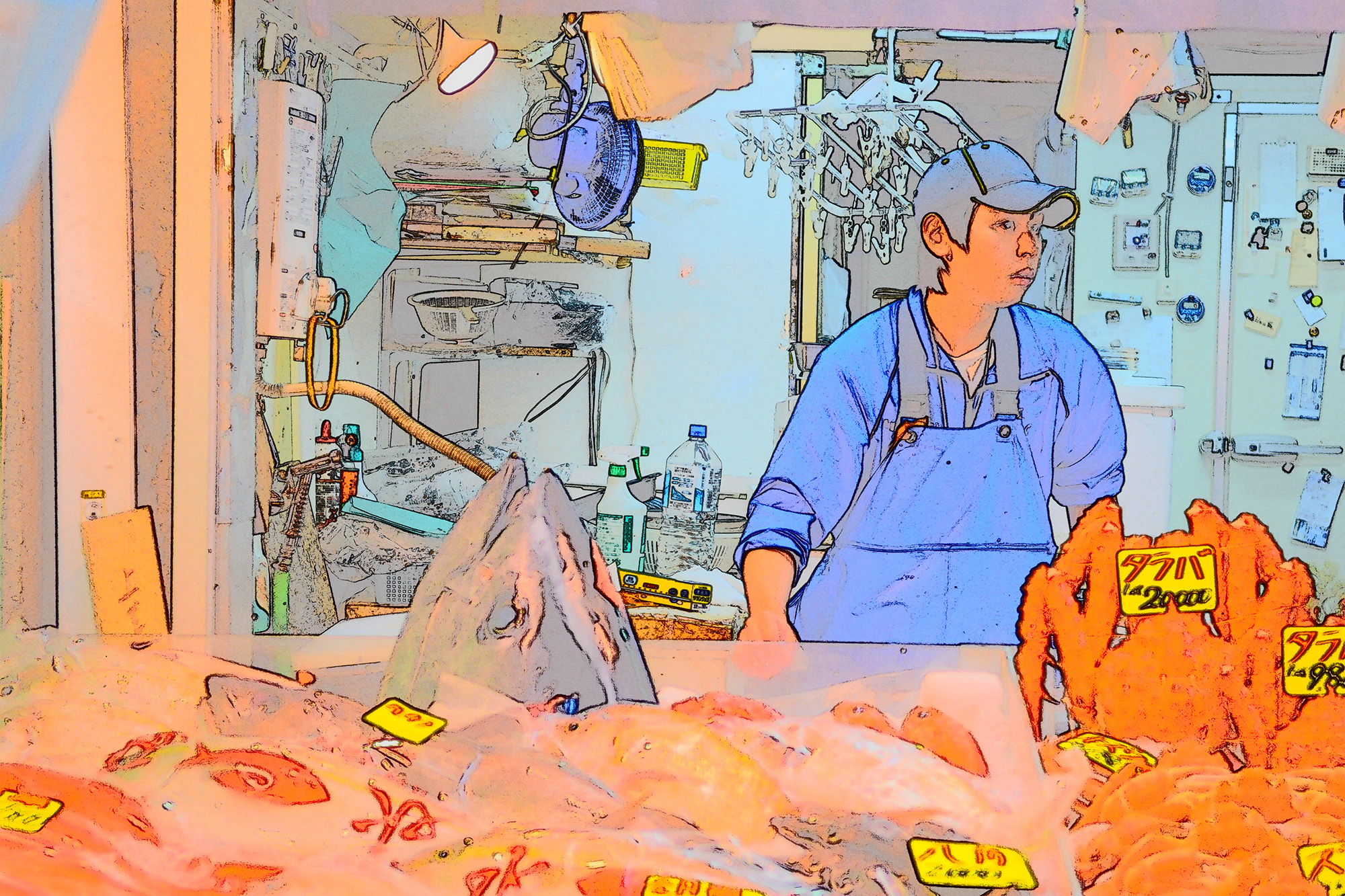 Tsukiji is sprawling, containing about 900 wholesale seafood vendors. The most popular catch is tuna, which can sometimes fetch a price exceeding $100,000.