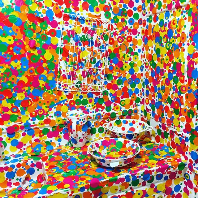 Finally got a chance to see this exhibition #aucklandartgallery #theobliterationroom #nz #auckland #aucklandcity #art #japaneseartist #colour #yayoikusama