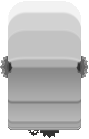 Test layout for unit card ( imagine the gears at the sides and bottom spinning along.
