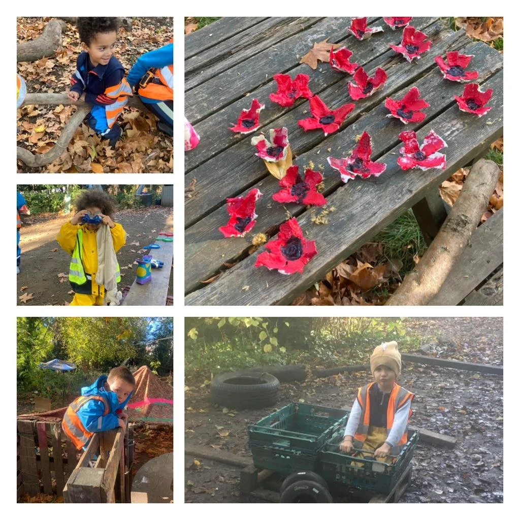 Twickenham - Yellow and purple poppies!