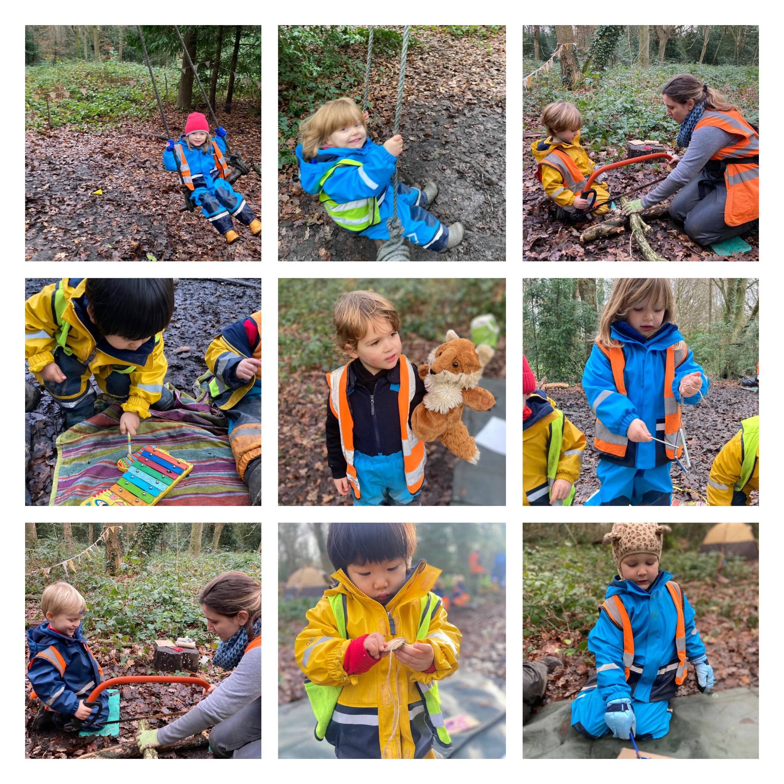 Putney Heath -  Muddy Play in Muddy Puddles