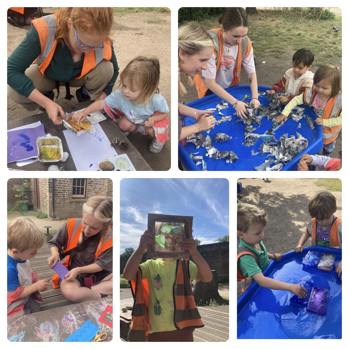 Fulham - Making Sticky Nature Frames!