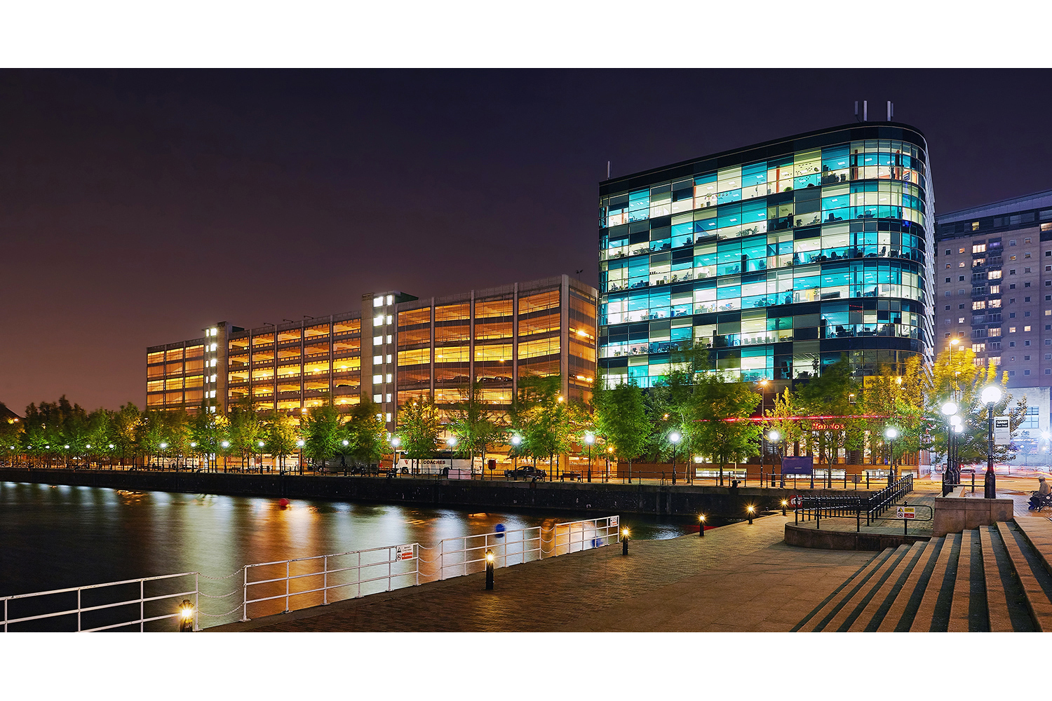 Architectural photography exterior: Salford quays, Salford, Greater Manchester, UK. Image (C) Matthewlingphotography.co.uk