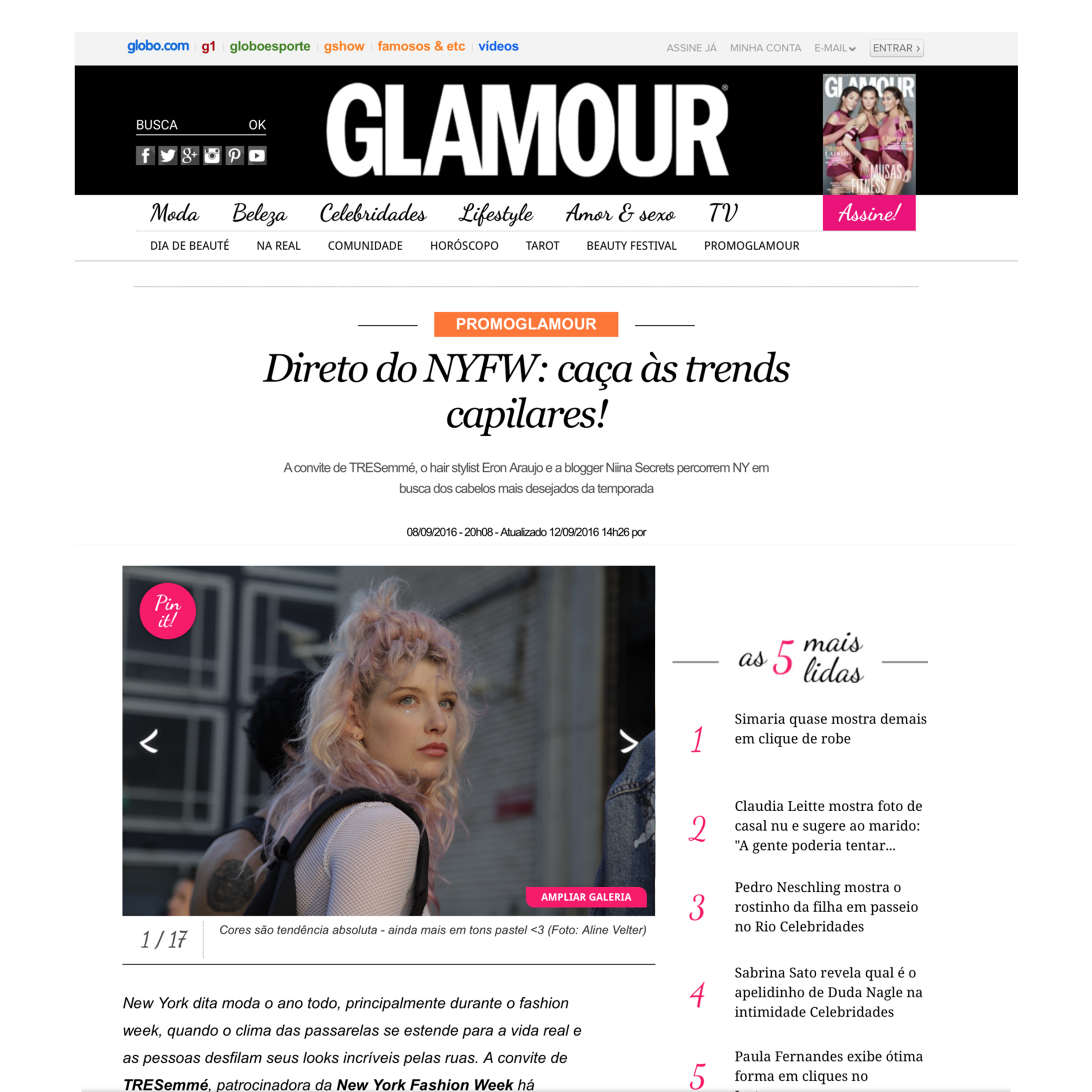  Glamour Brasil |  NYFW   