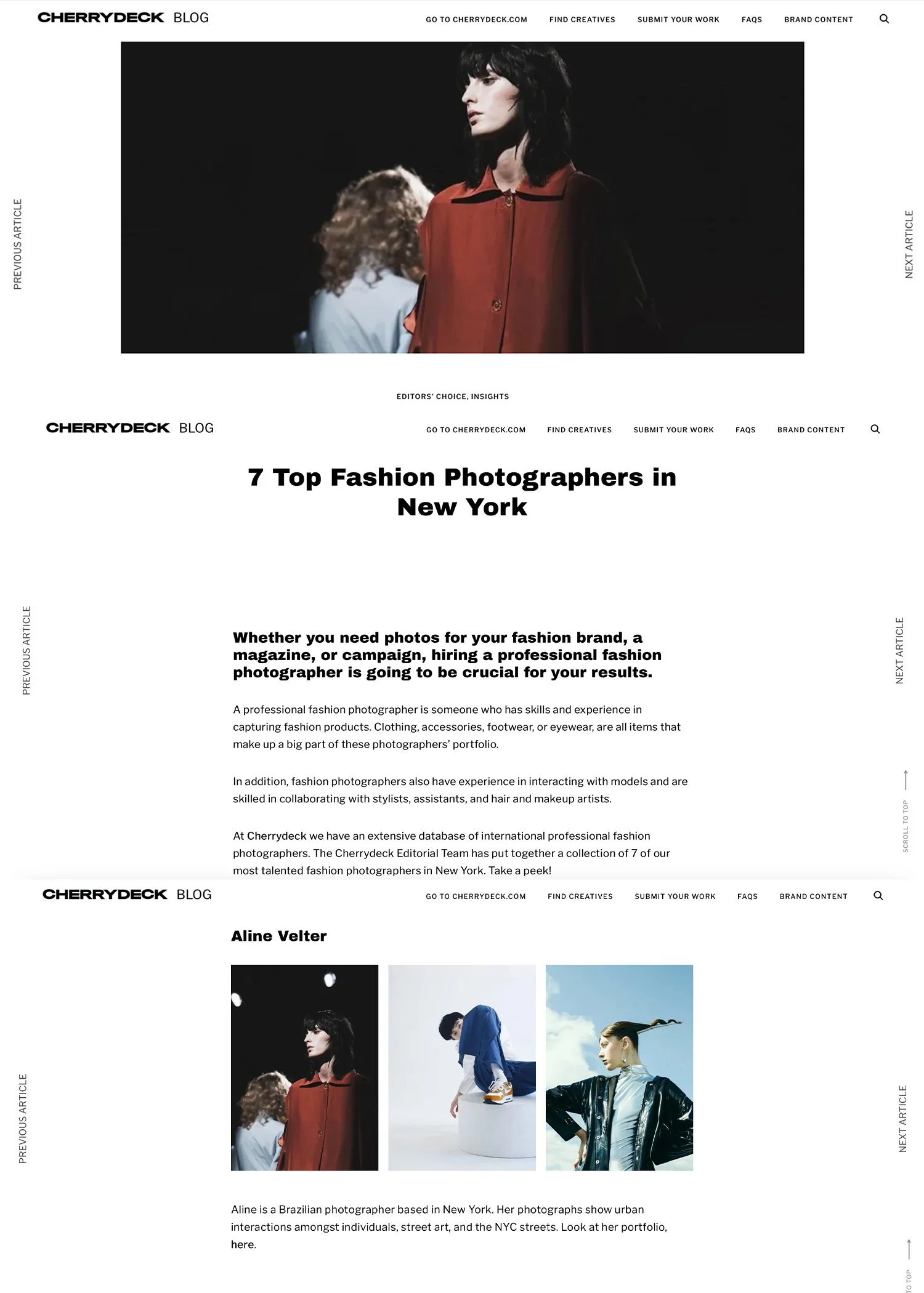 Cherrydeck | 7 Top Fashion Photographers in New York