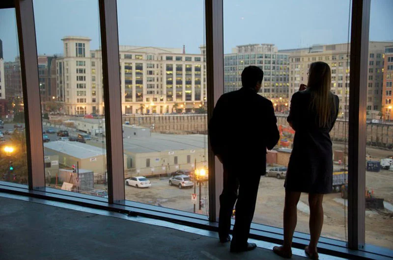 Hines-Georgetown University with City Center Construction Vista
