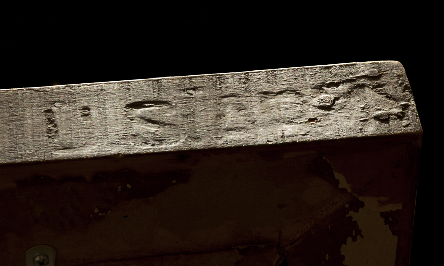 Hand Carved inscription on frame reads: "U.S.ARMY".