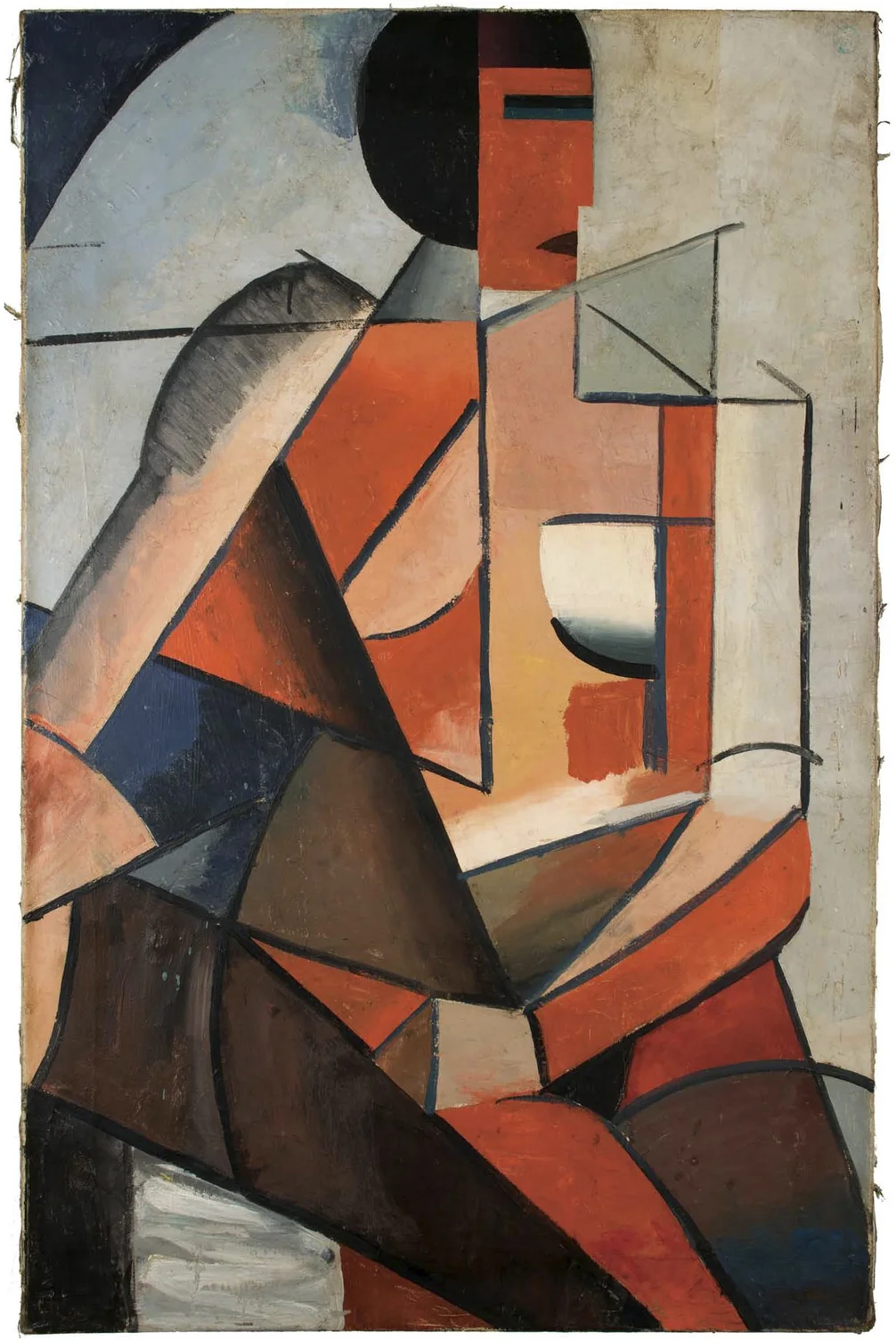 Unattributed. Unsigned. In the style of Nadezhda Udaltsova. Oil on canvas. 100 x 65 cm.