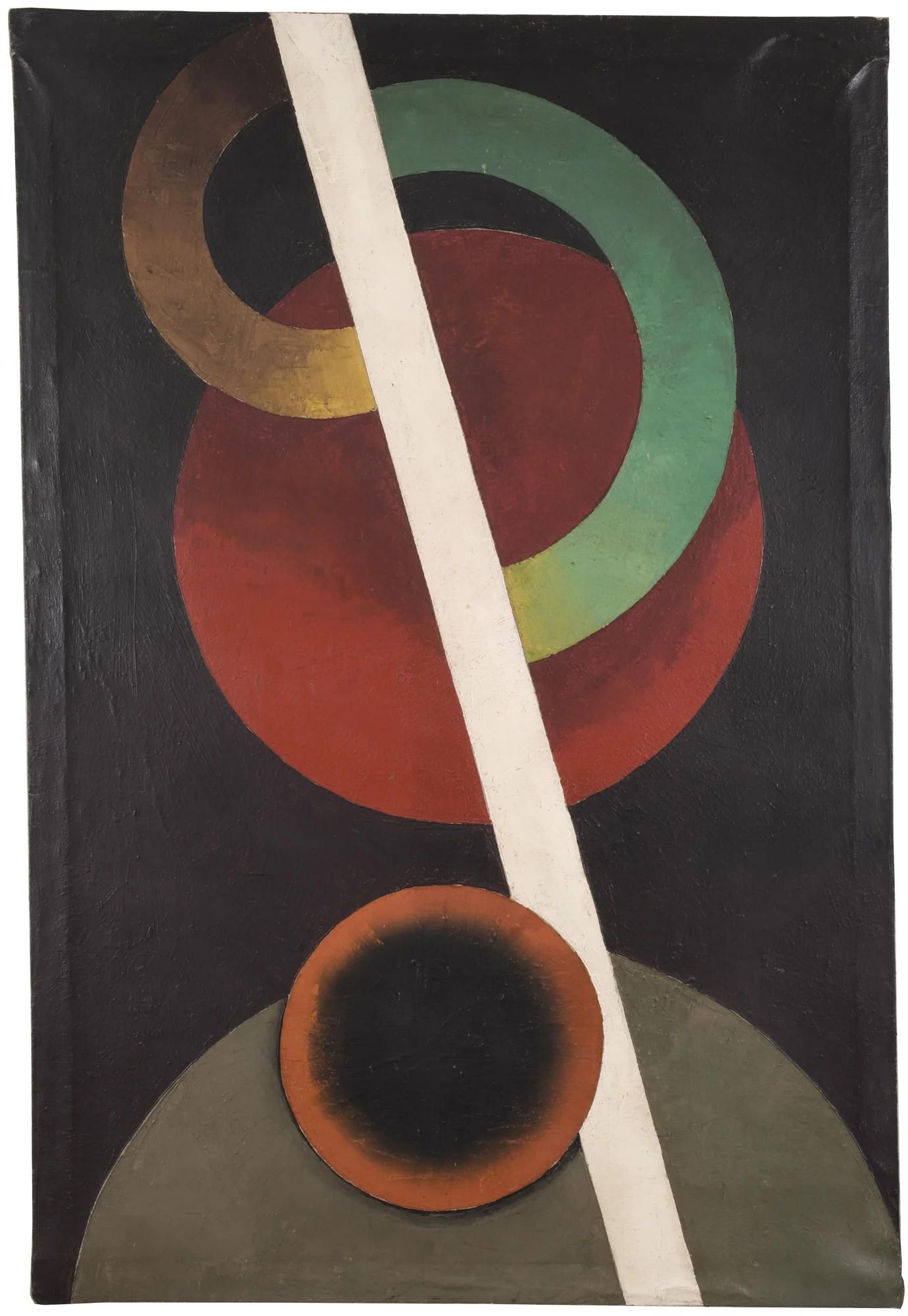Unattributed. Unsigned. In the style of Alexander Rodchenko. Oil on canvas. 100 x 70 cm.