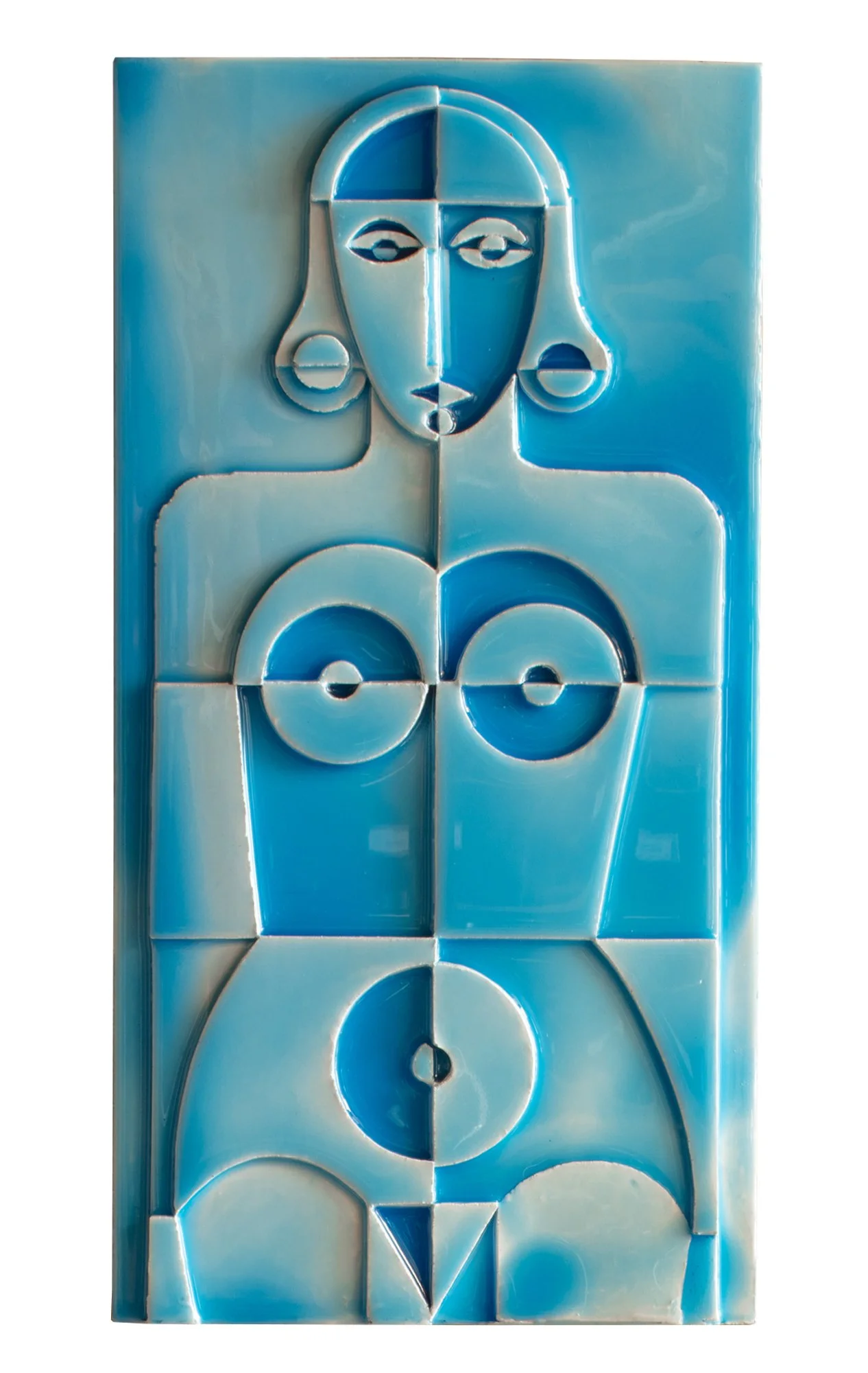   “ANGELIKA”   Hydrocal and Resin.&nbsp;  18 x 9 inches 