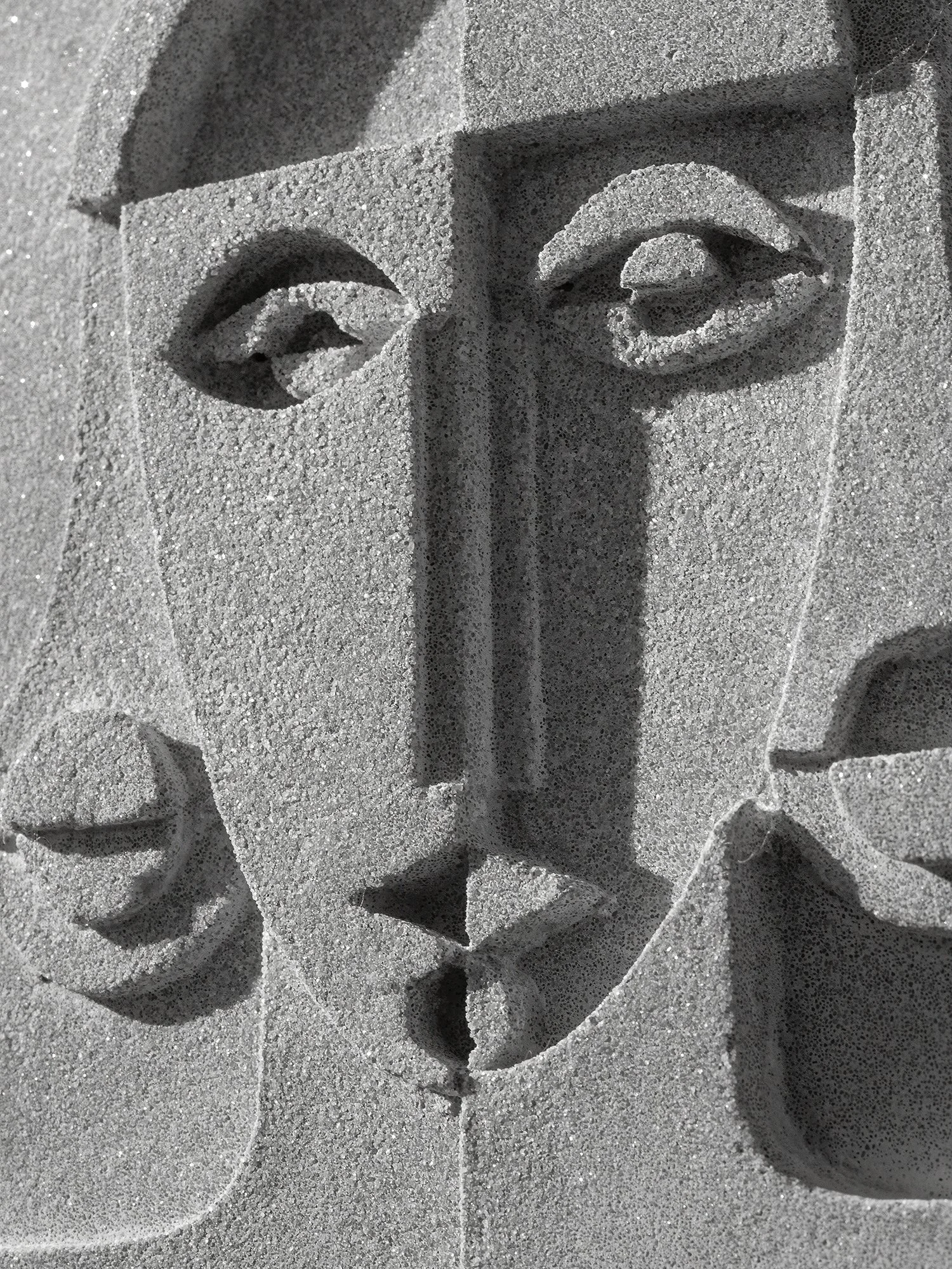  “ANGELIKA” (Detail)  18 x 9 inches  Cast Concrete.&nbsp; 