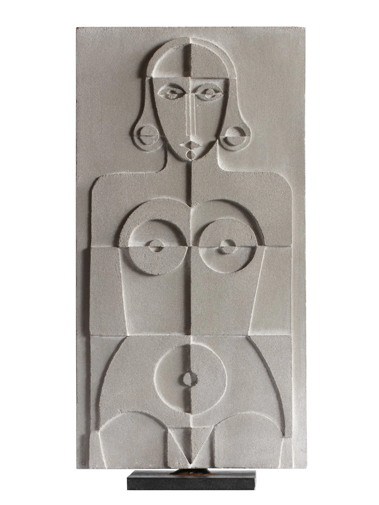   “ANGELIKA”   Cast Concrete and Iron.&nbsp;  19 x 9 inches 