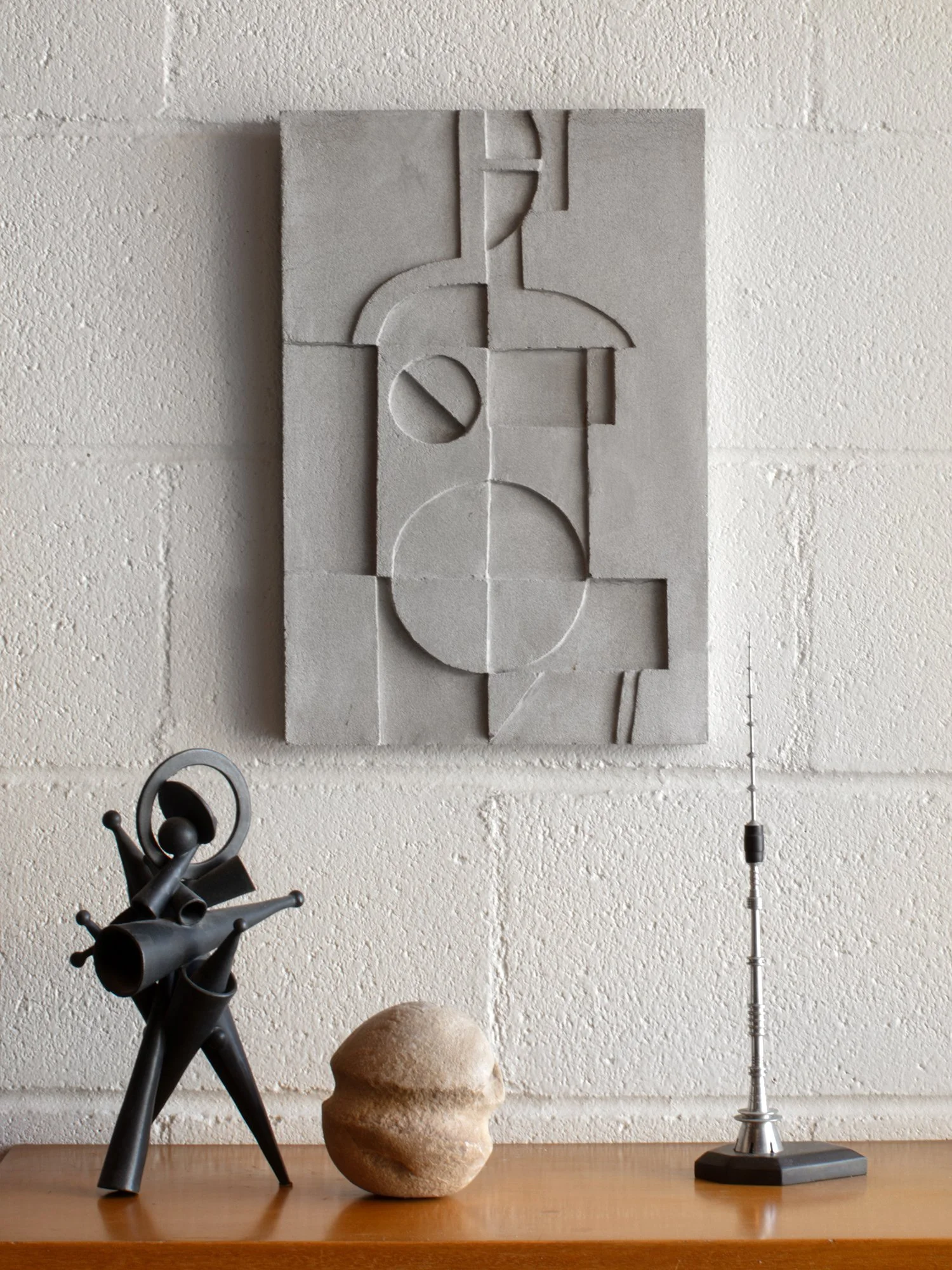   “DATUM FIGURE”   Cast Concrete  15.75 x 10.5 inches 