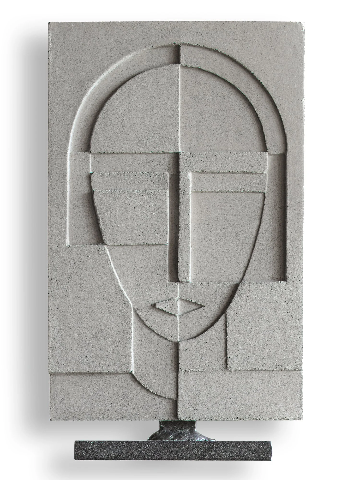   “ANNA No. 2”   Cast Concrete on an Iron Base.  11.5 x 6.75 