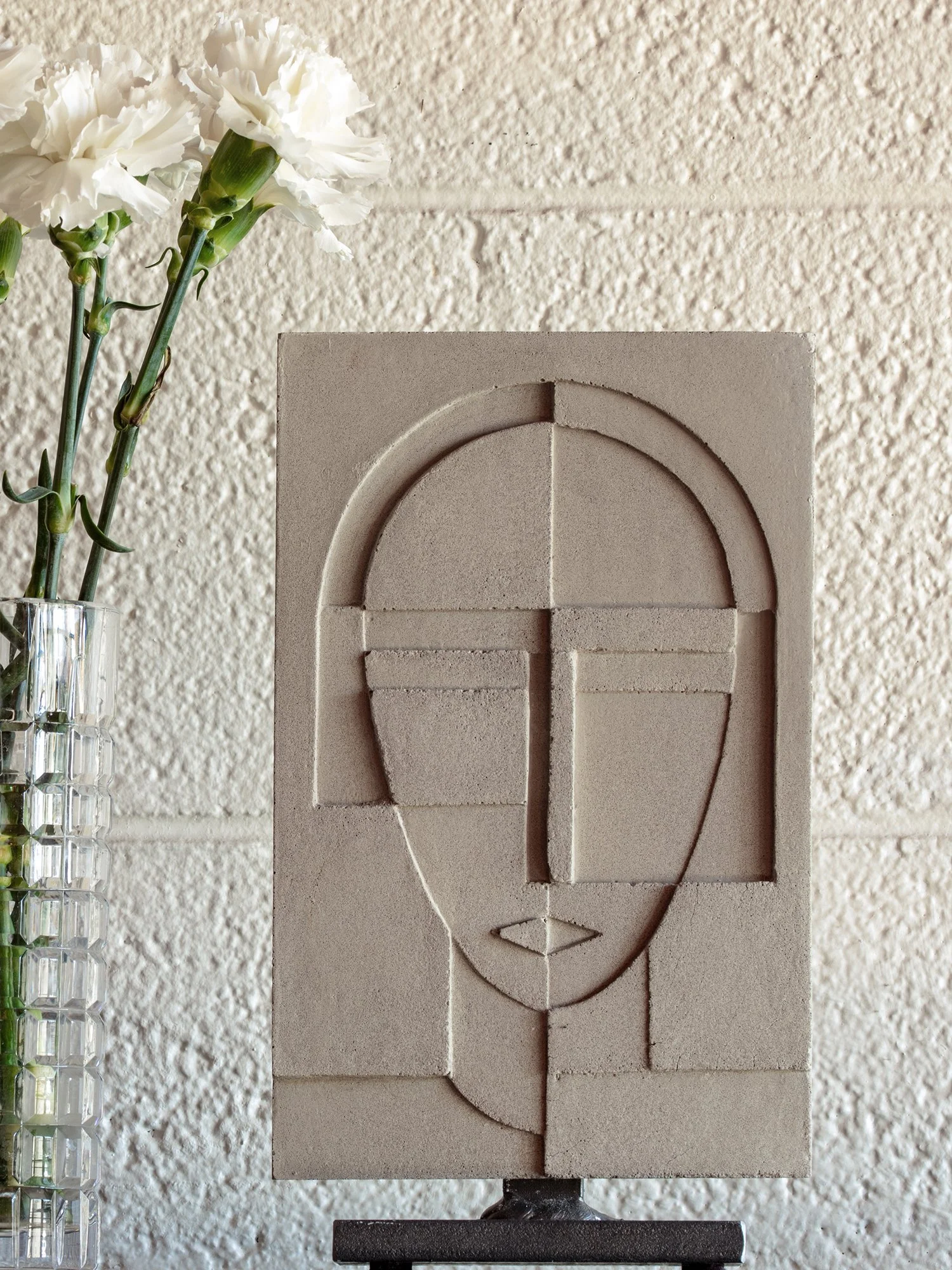   “ANNA No. 2”   Cast Concrete on an Iron Base.  11.5 x 6.75 