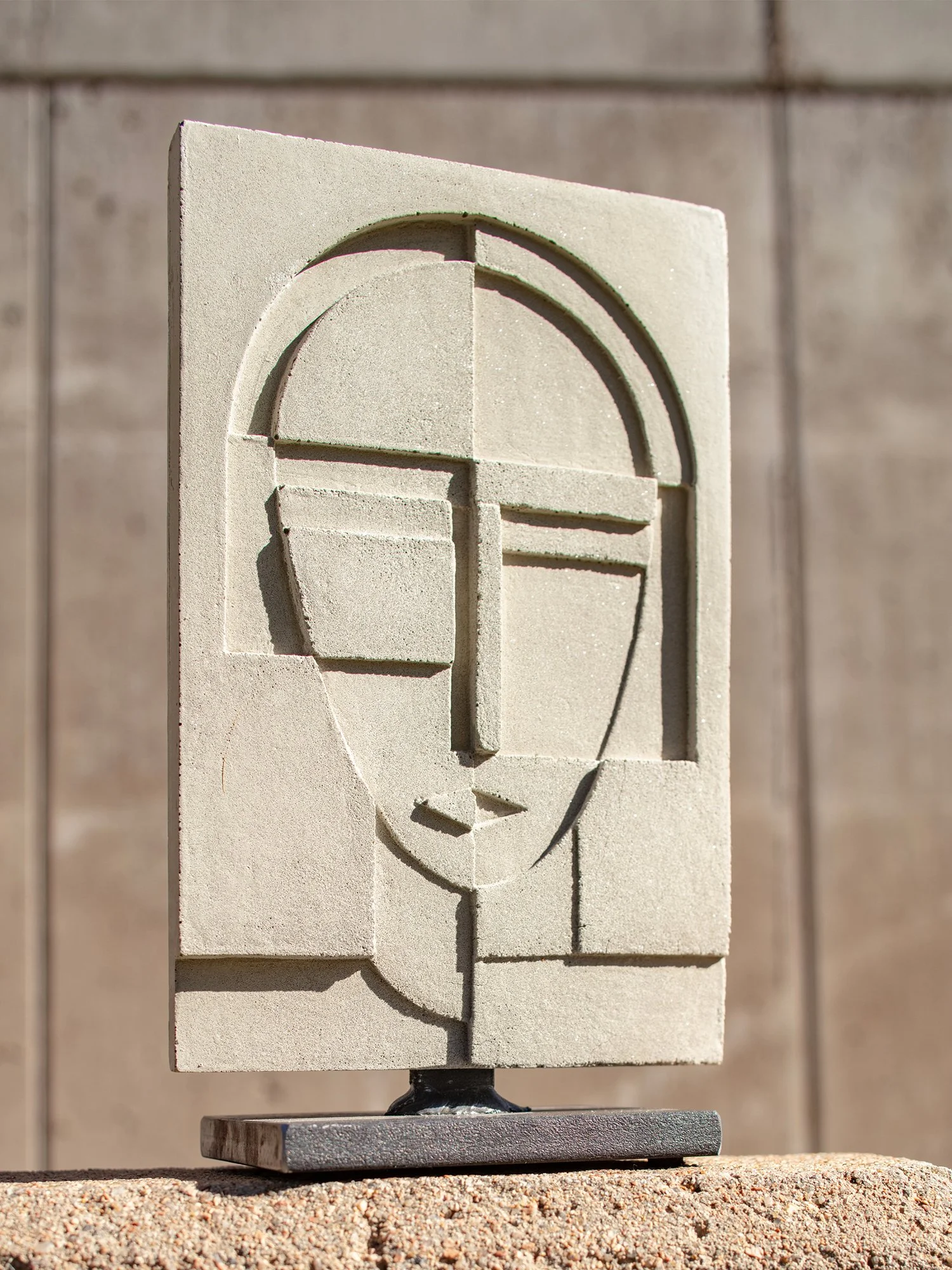   “ANNA No. 2”   Cast Concrete on an Iron Base.  11.5 x 6.75 