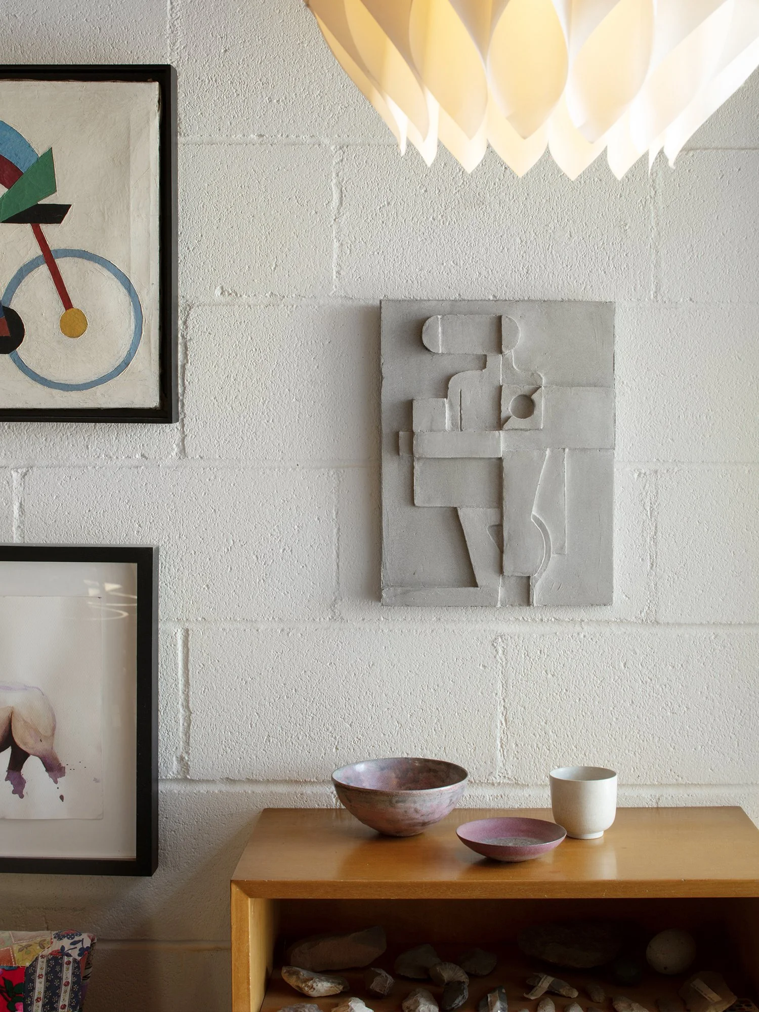   “FIGURA”   Cast Concrete.  15 x 11.5 inches. 