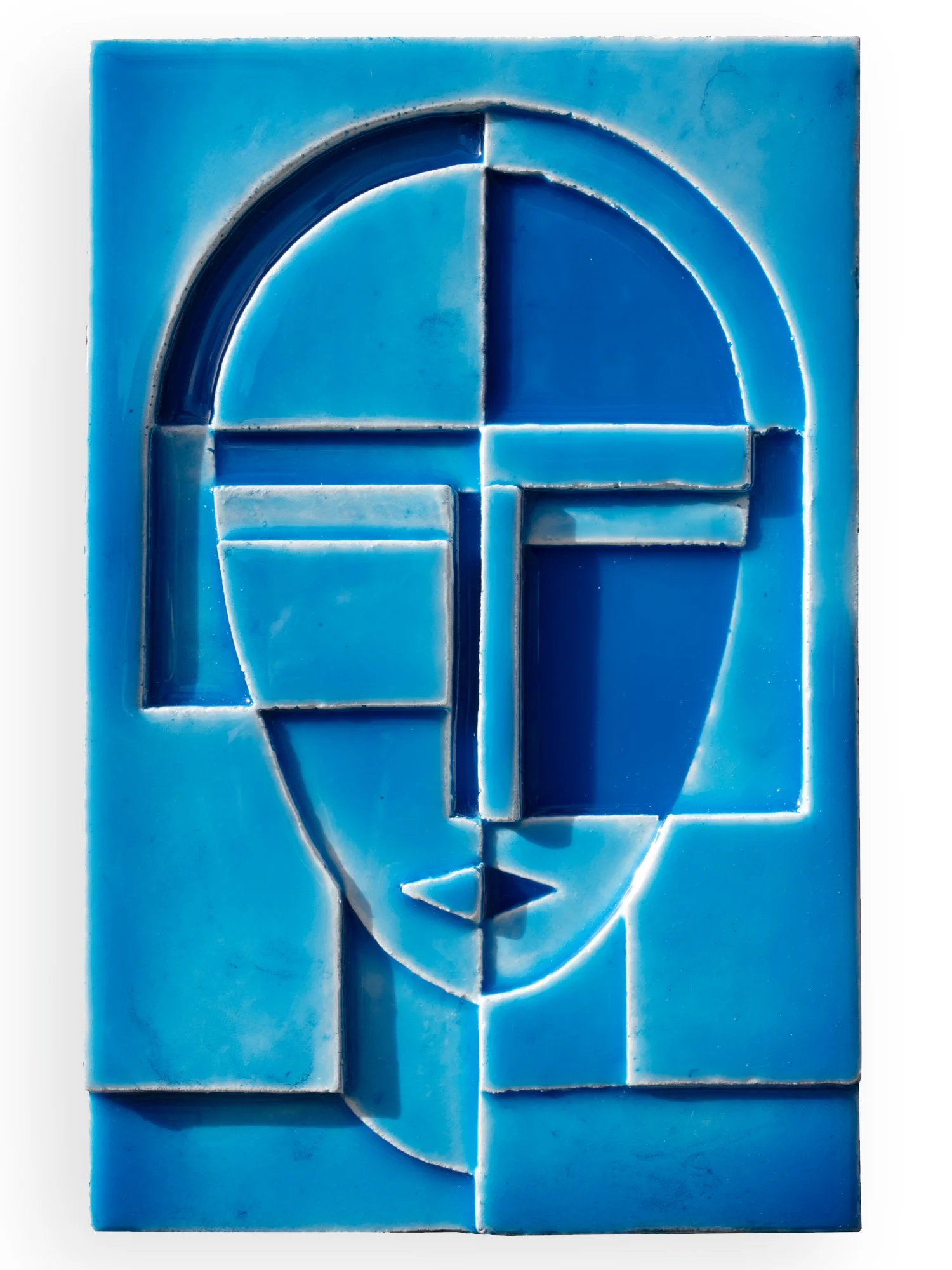   “ANNA No. 2”   Hydrocal and Resin.&nbsp;  10.5 x 6.75 inches 