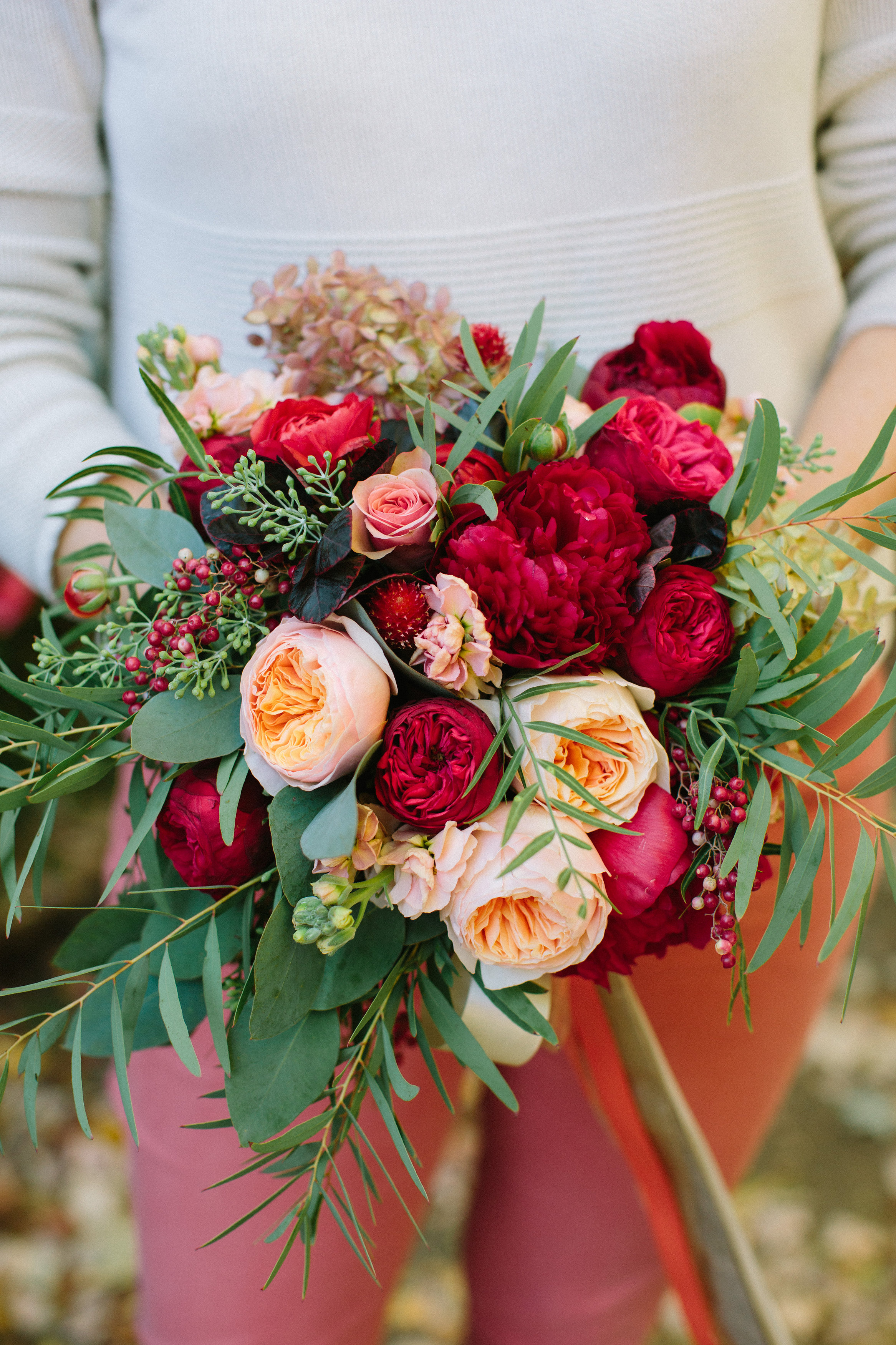 The bouquet that I created! I LOVE the color palette that Holly chose for us!