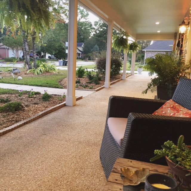 The view from our new front porch... 