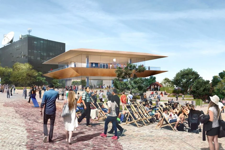 The proposed Apple 'Flagship' Store,&nbsp;Federation Square, Melbourne | image: Victorian Government