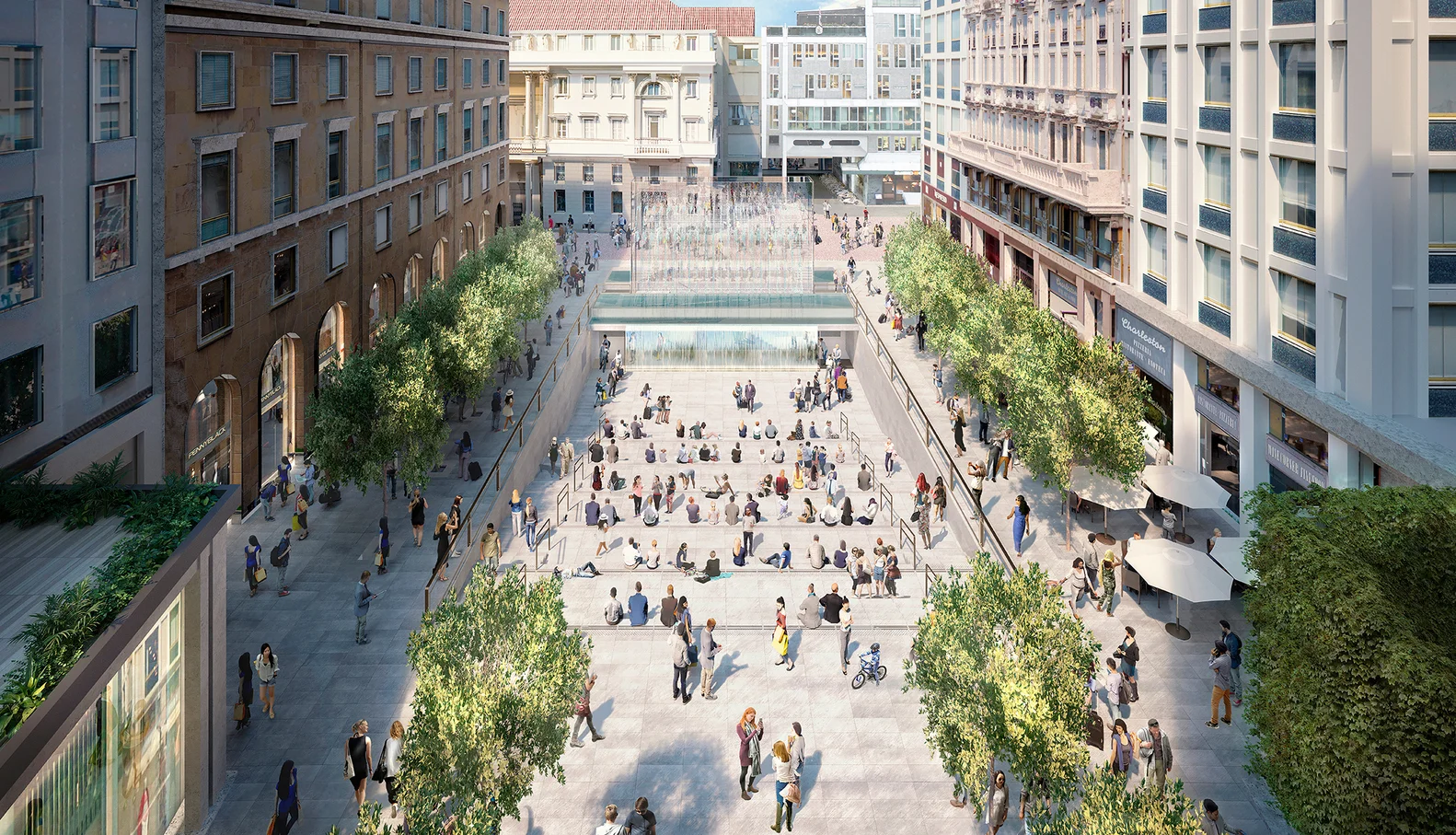 Proposed Apple 'Flagship' Store, Piazza del Liberty, Milan | image: Apple