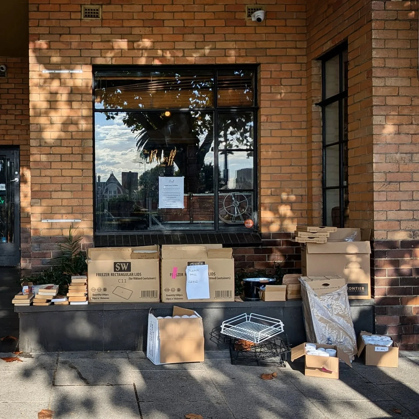So so sad to see the #BanffStKilda shutting down 😢. A local institution since the 1940s. I caught the end of their garage sale and picked up a few glasses for old times sake.
> #banffcafe #fitzroystreet #stkilda