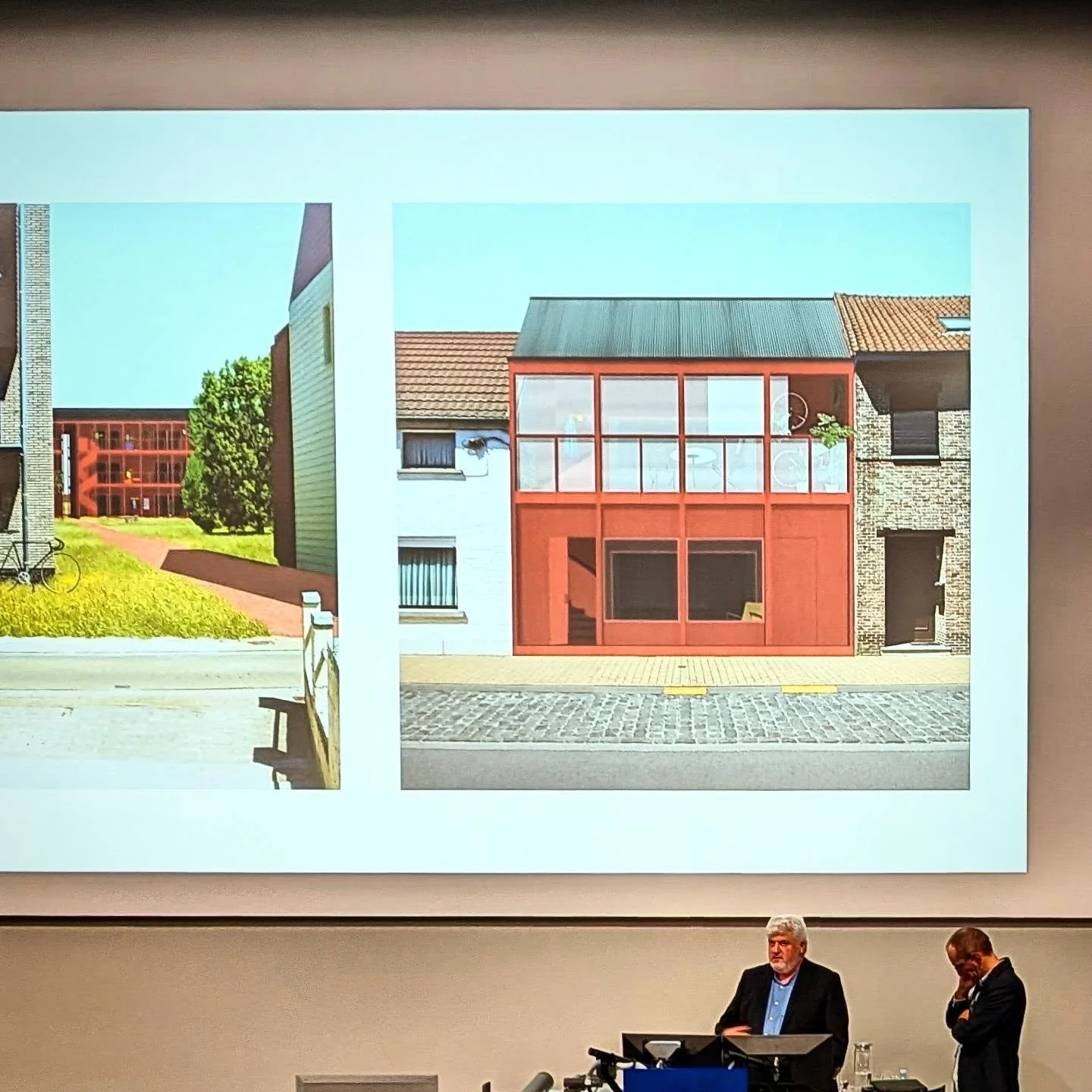 Brussels based DOGMA tell it like it is: "De-commodification is the answer to any housing crisis". Huge day at the #FutureSuburb symposium. So many speakers. So many ideas. Sometimes it's good to feel your brain melting 

#DOGMAarchitecture