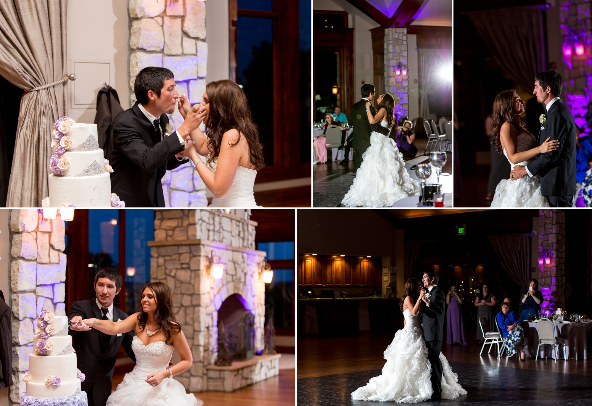 The Makery providing a gorgeous cake, followed by their first dance!