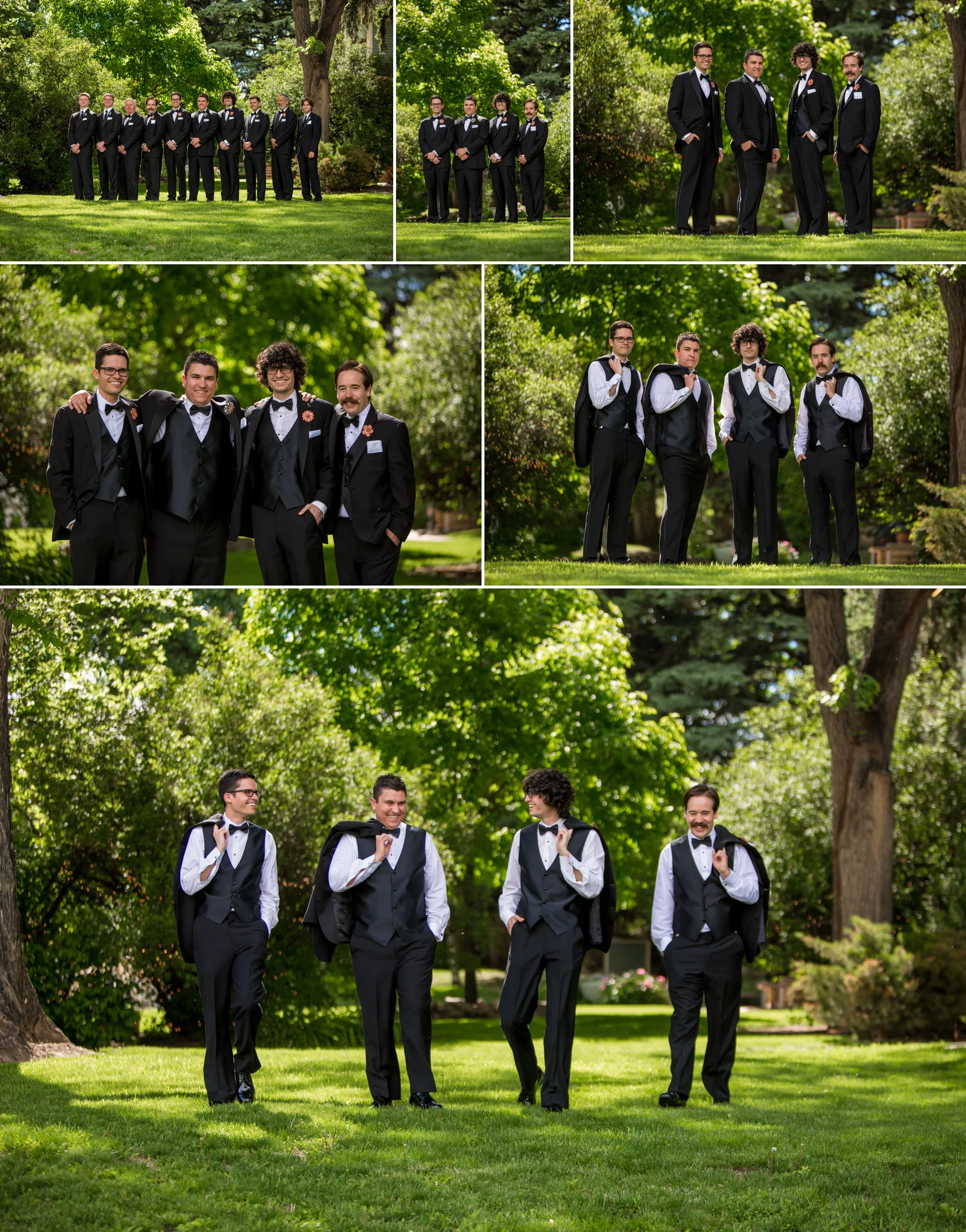 Grooms photos at Tapestry House