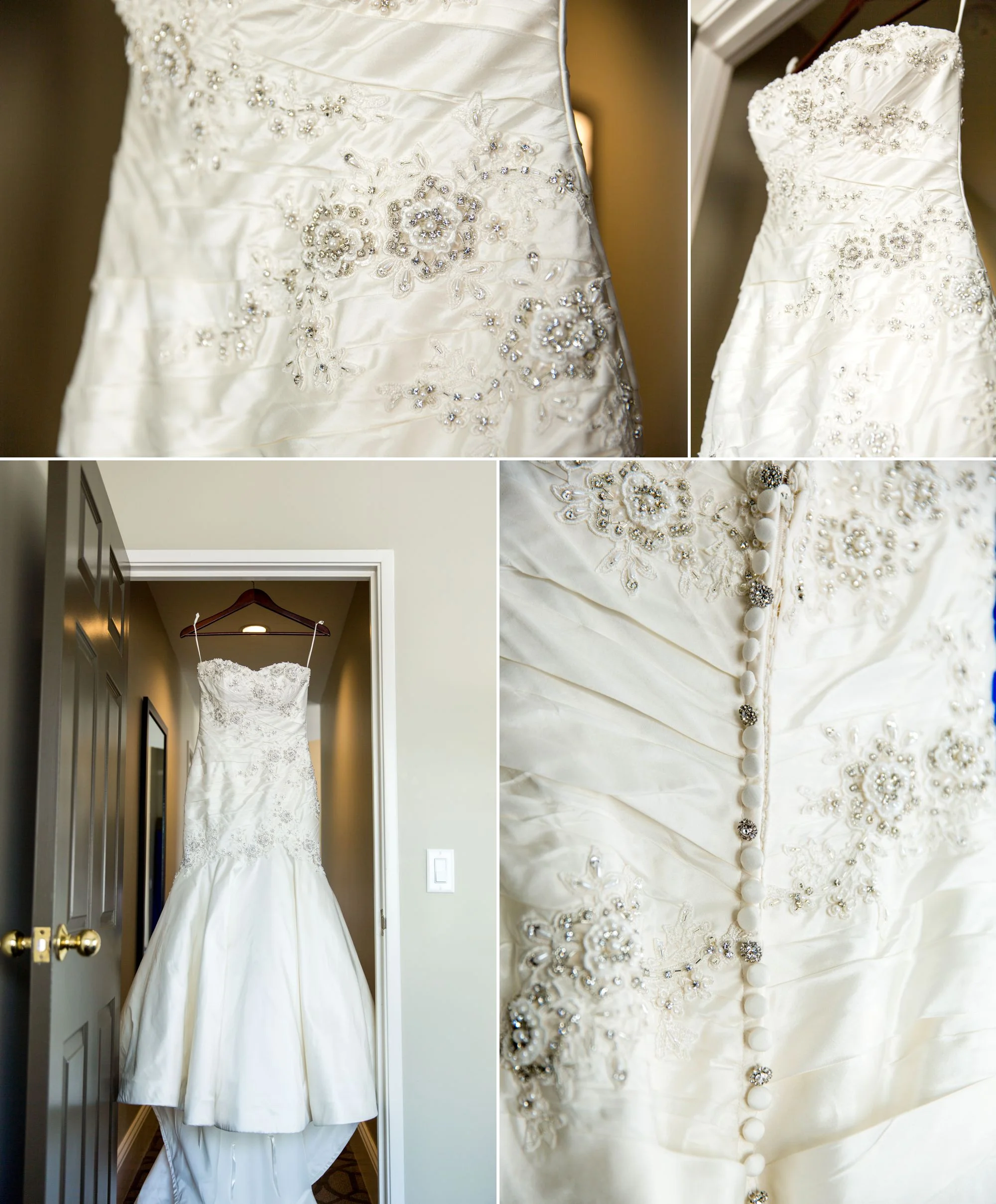 A gorgeous one of a kind Justin Alexander dress!