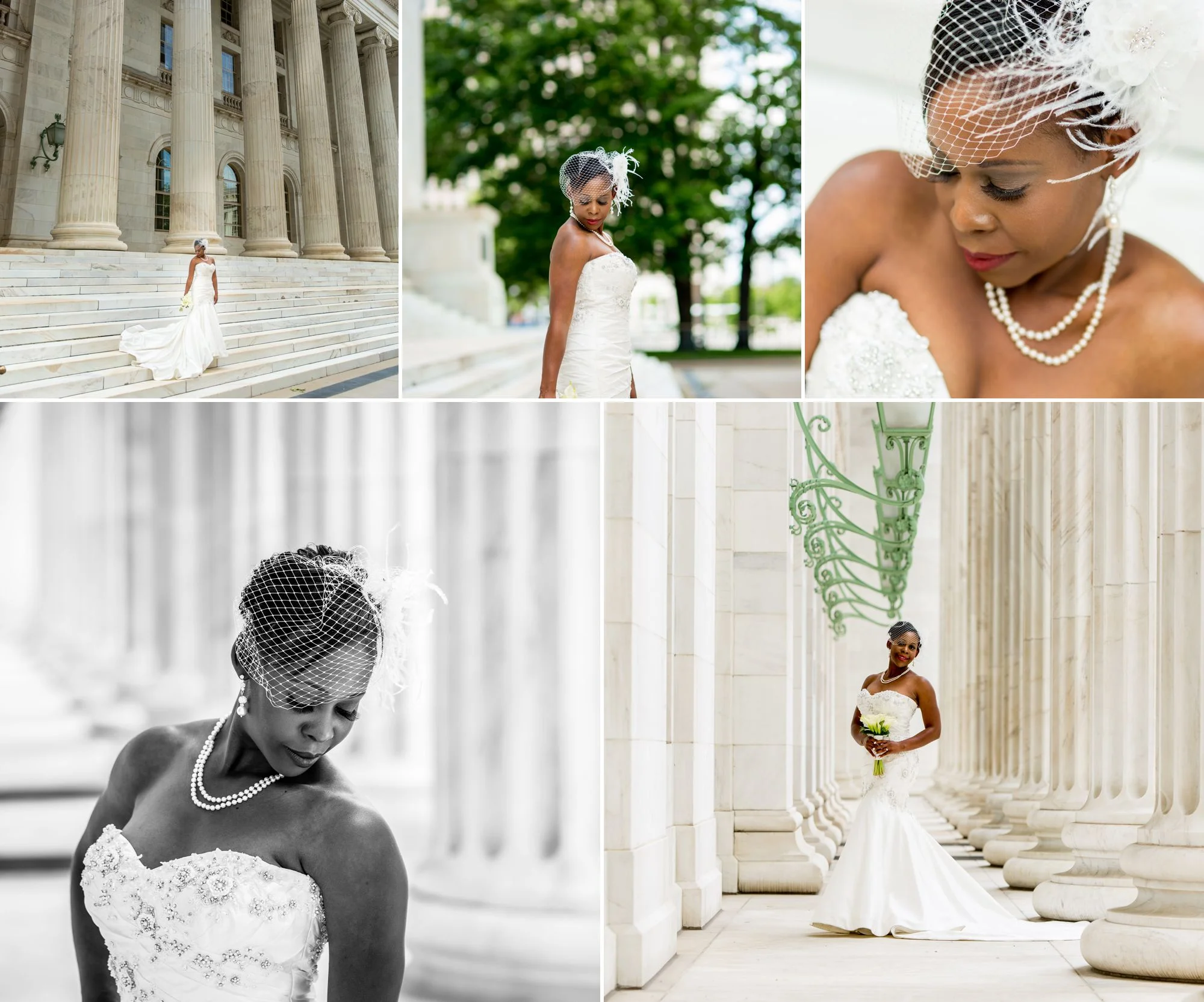 The Denver Courthouse was perfect for Joi's vision!  Between her beautiful skin tone, the dress, flowers, building and light fixtures, you could not have asked for a better place!