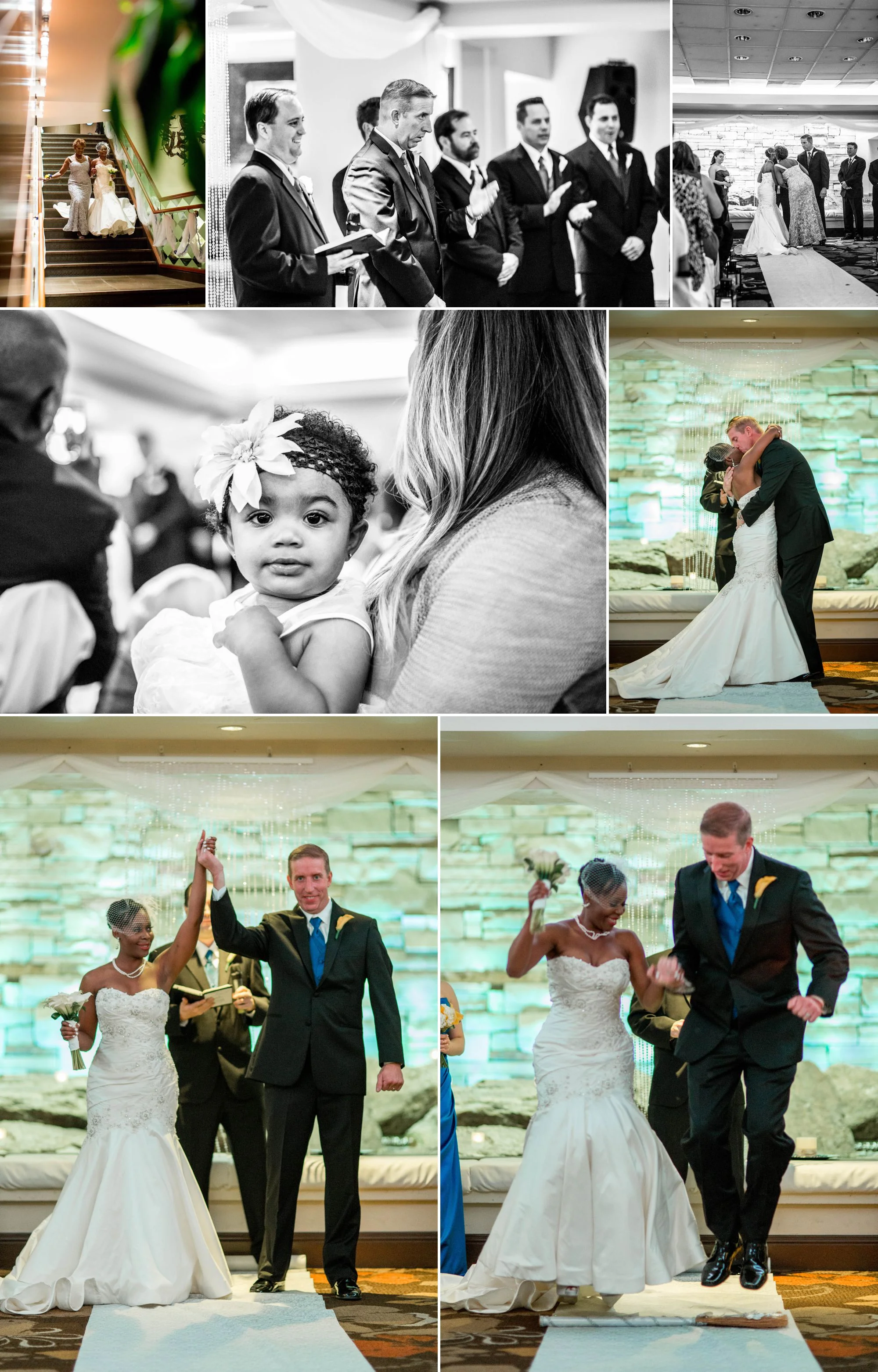 A perfect ceremony, wrapped up with jumping the broom!