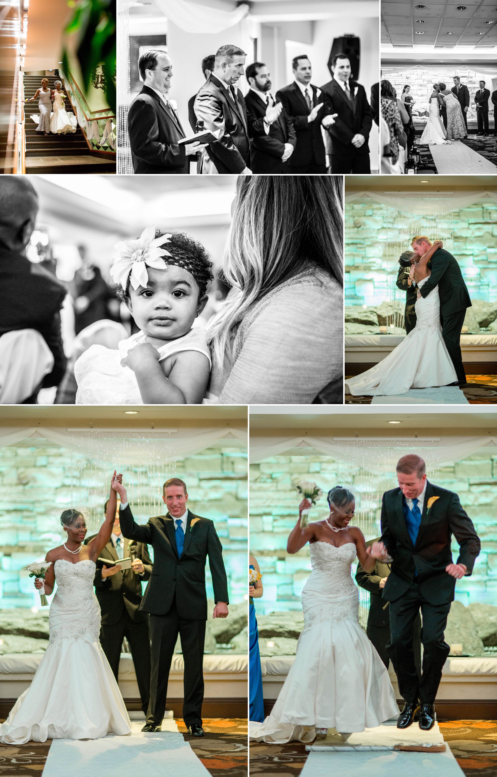 A perfect ceremony, wrapped up with jumping the broom!