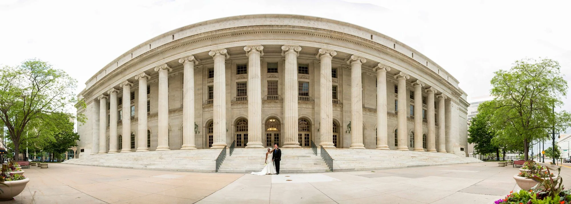 Byron White United Stats Courthouse in Downtown Denver was a great location for formals!