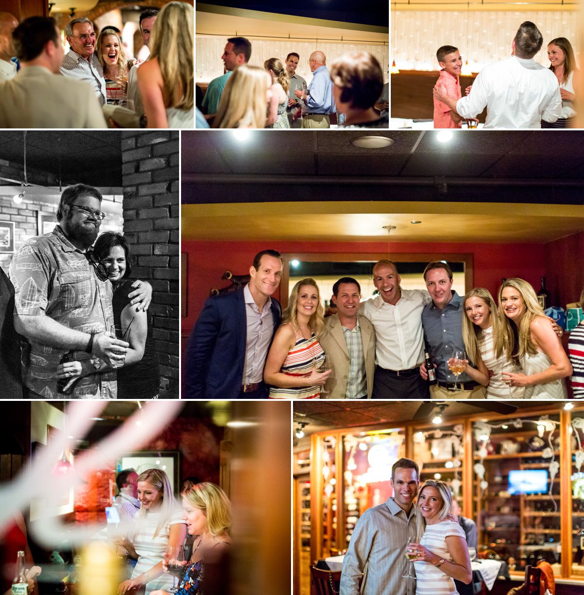 Surrounded by family and friends before joining together as husband and wife