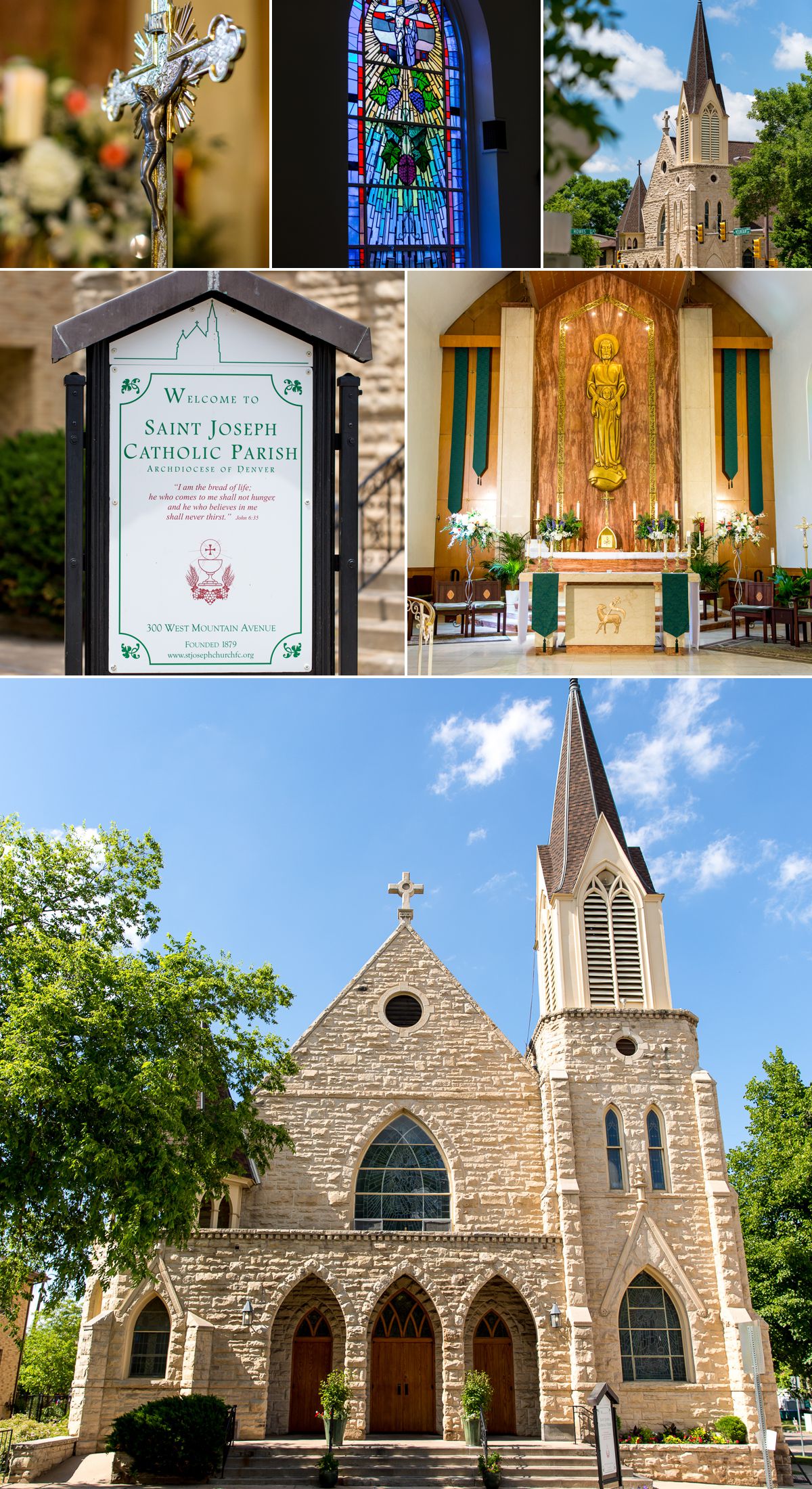 Saint Joseph's Catholic Parish in Old Town Fort Collins is an amazing location to get married!