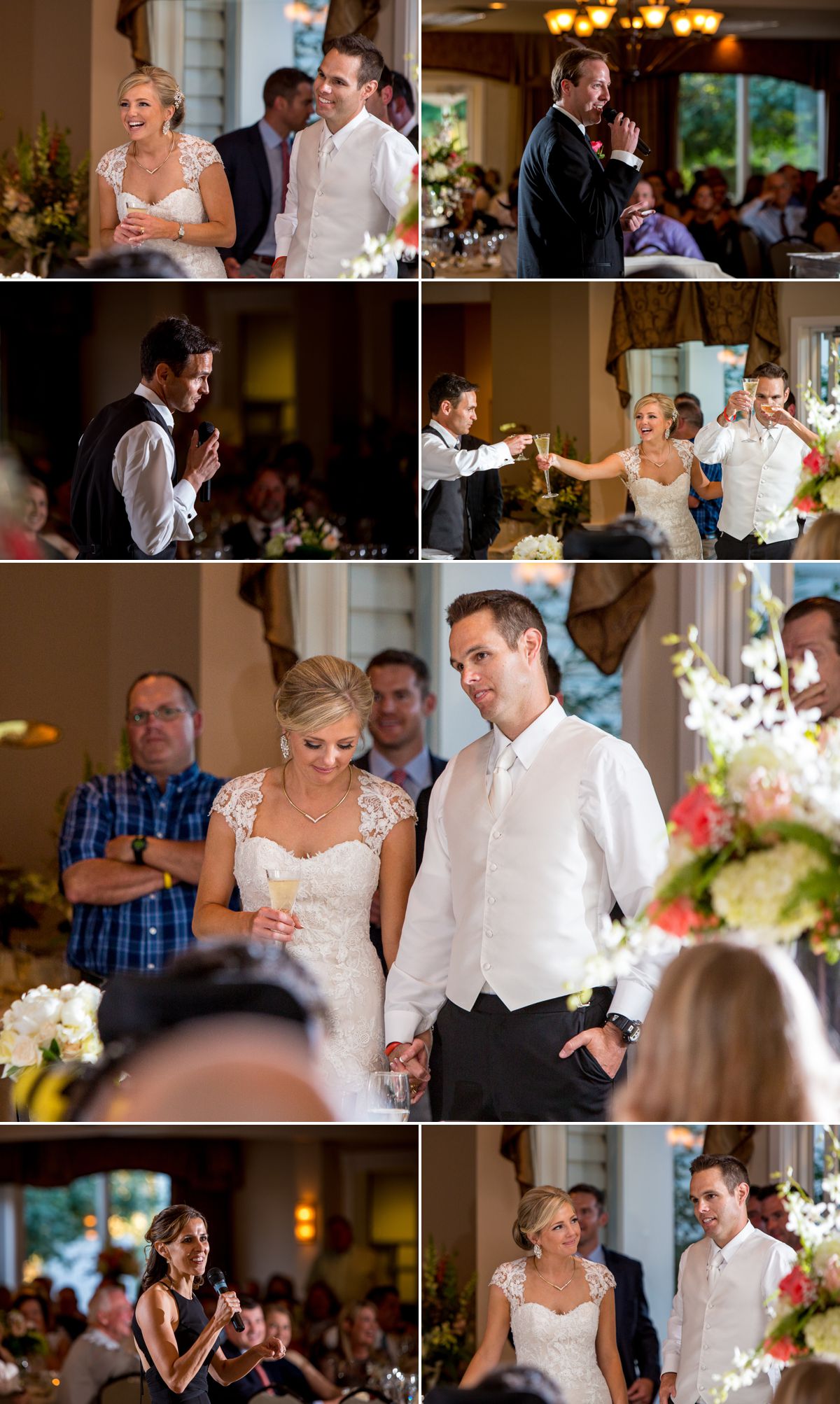 Heartfelt toast for the newlyweds.