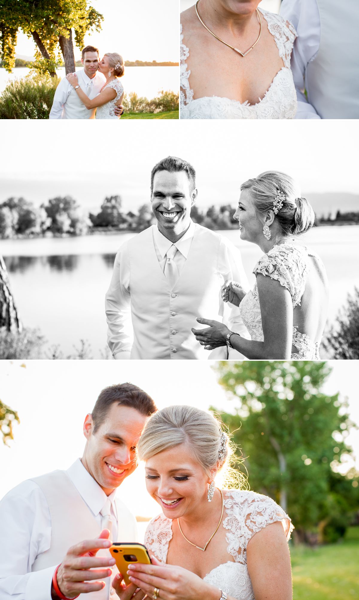 Getting ready for their sunset photos!