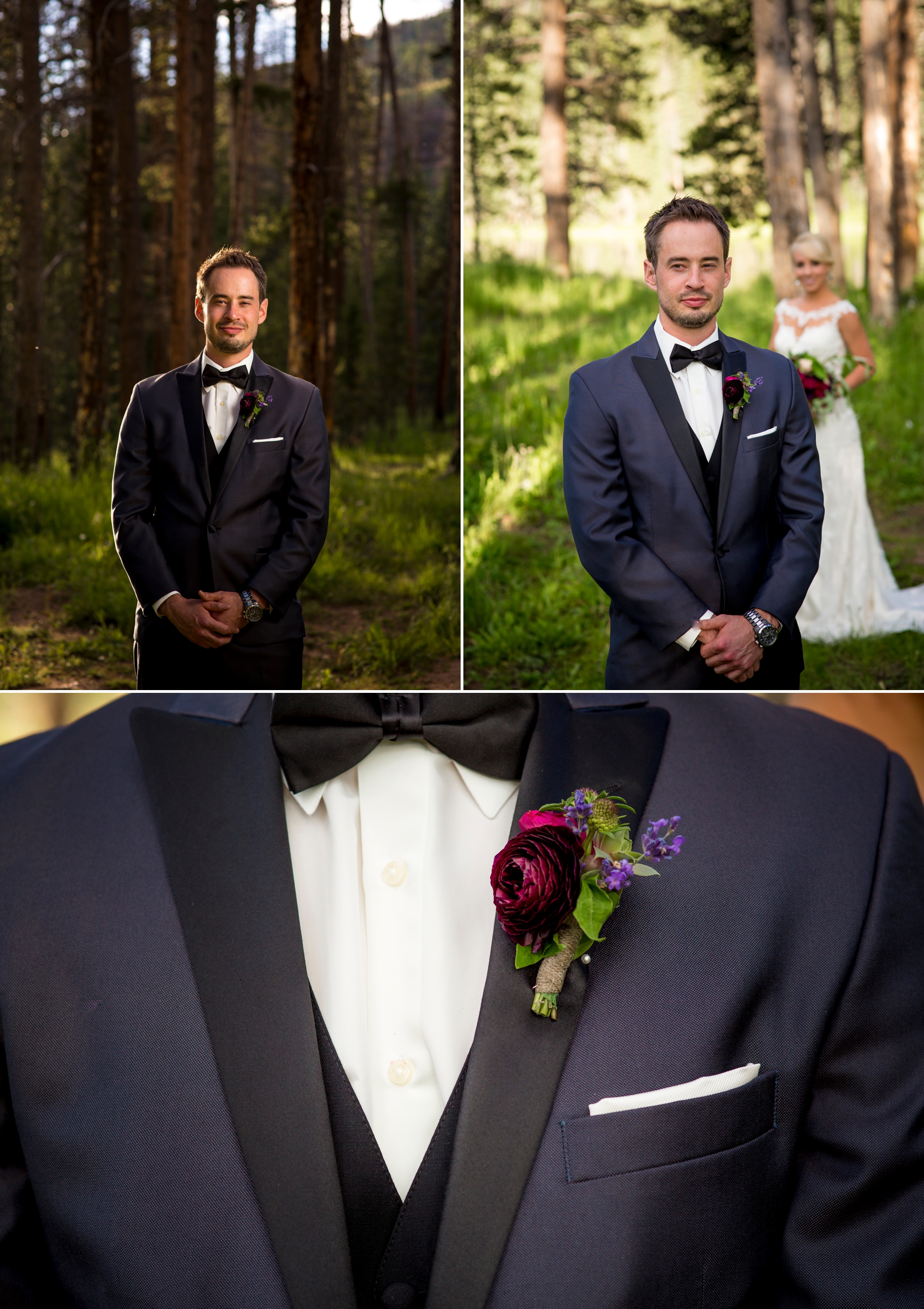 Piney River Ranch, Vail, CO - Dress & Tux from Dora Grace Bridal, Dress by Miss Stella York, Tux is Portofino