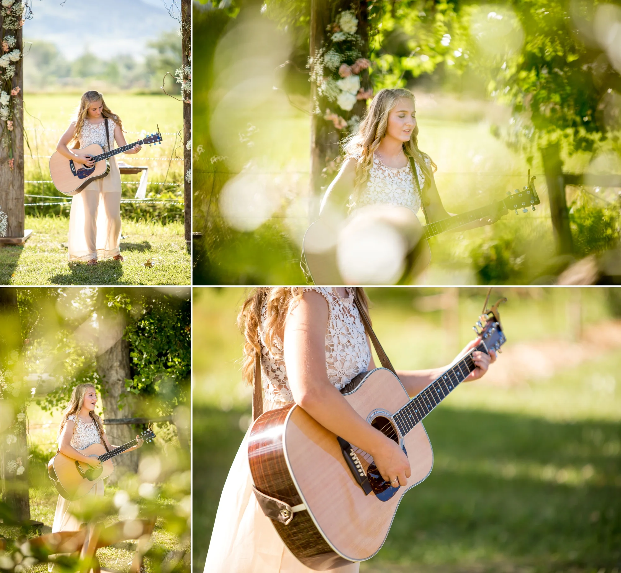 Grooms little sister and bridesmaid singing just before they walked down the aisle!
