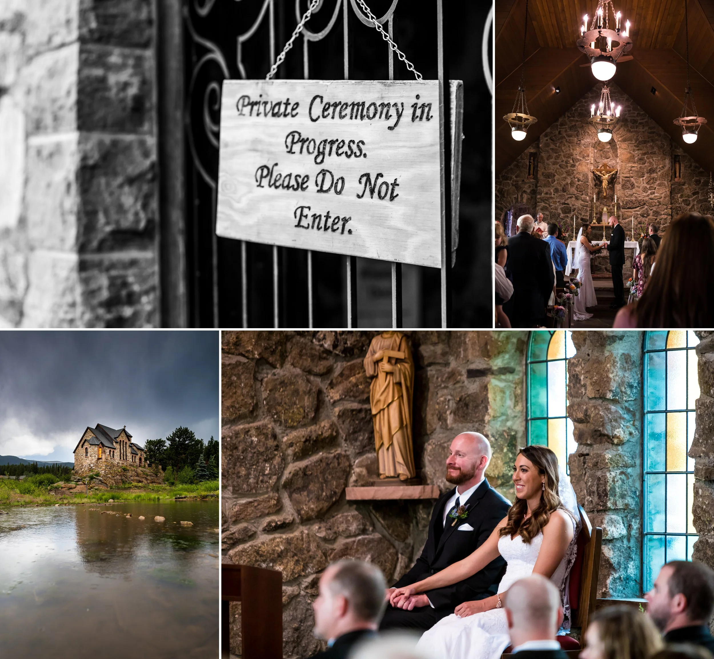 Saint Malo Church, Estes Park Wedding Photographer