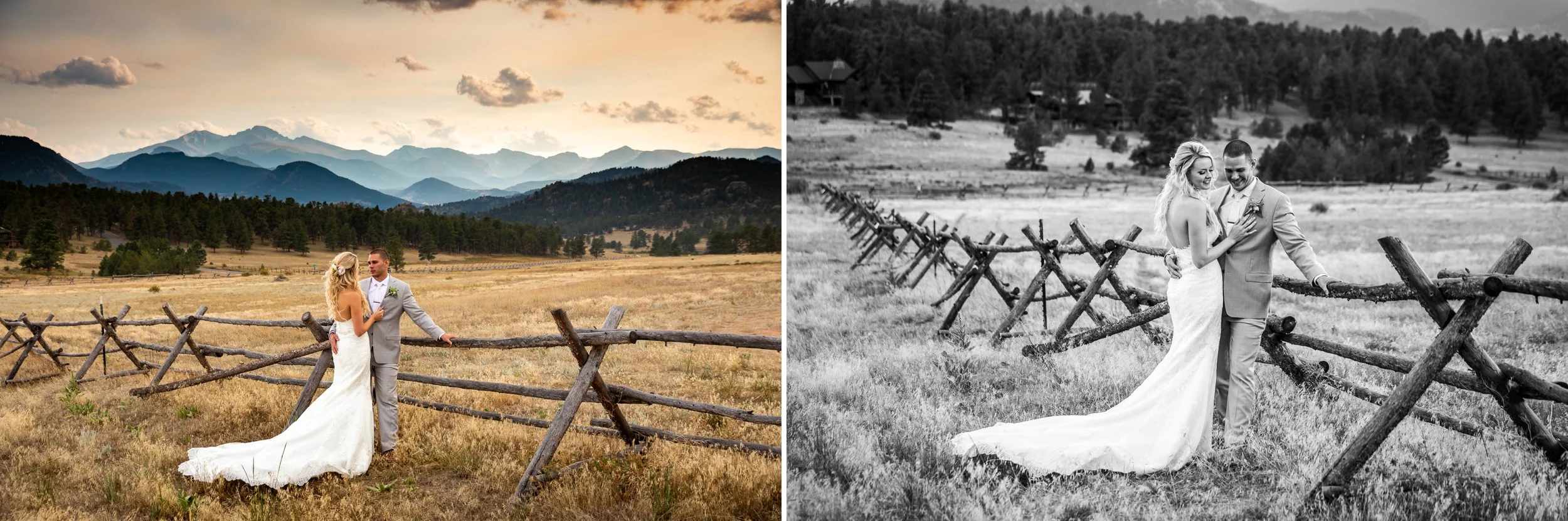 Wedding photos in Estes Park Colorado