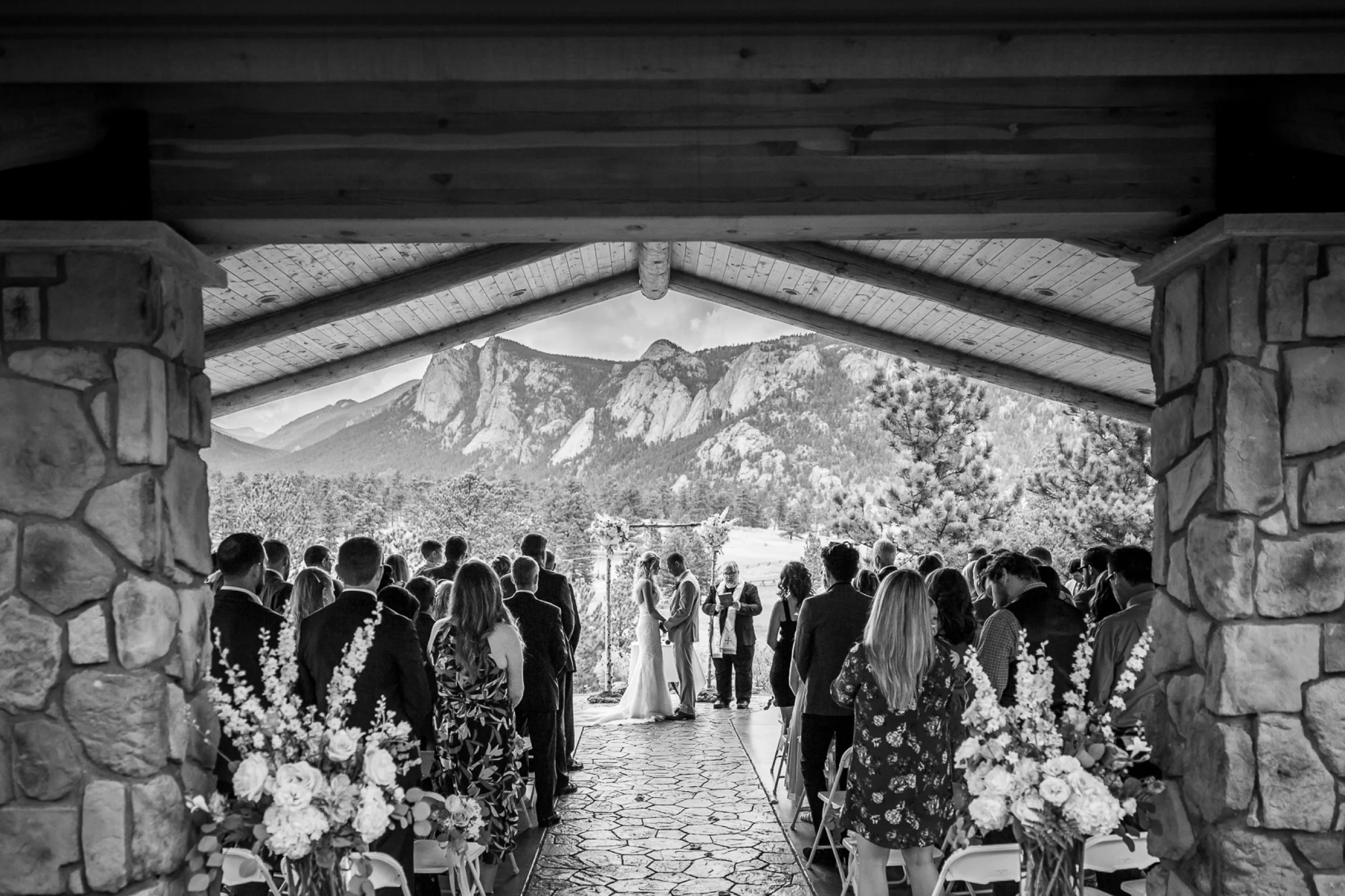Ceremony at Black Canyon Inn, Estes Park Colorado