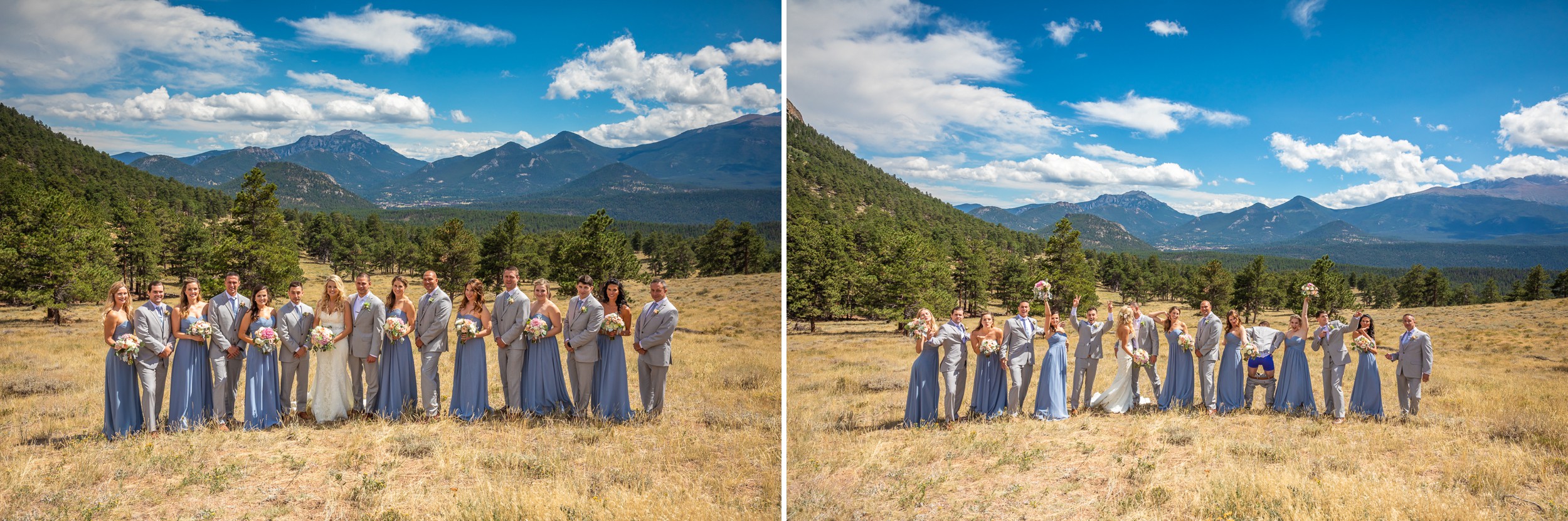 Wedding Party Photos in Rocky Mountain National Park
